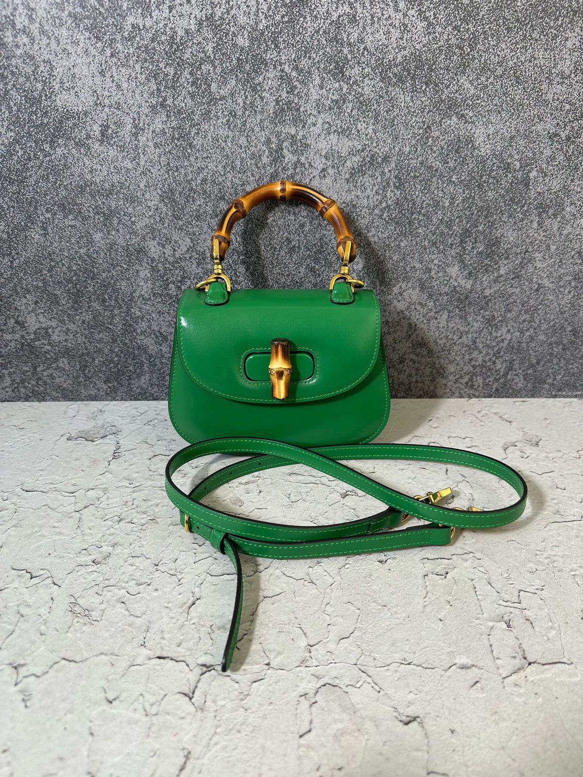 Gucci - Bamboo 1947 Mini - Leather - Green - (mini)