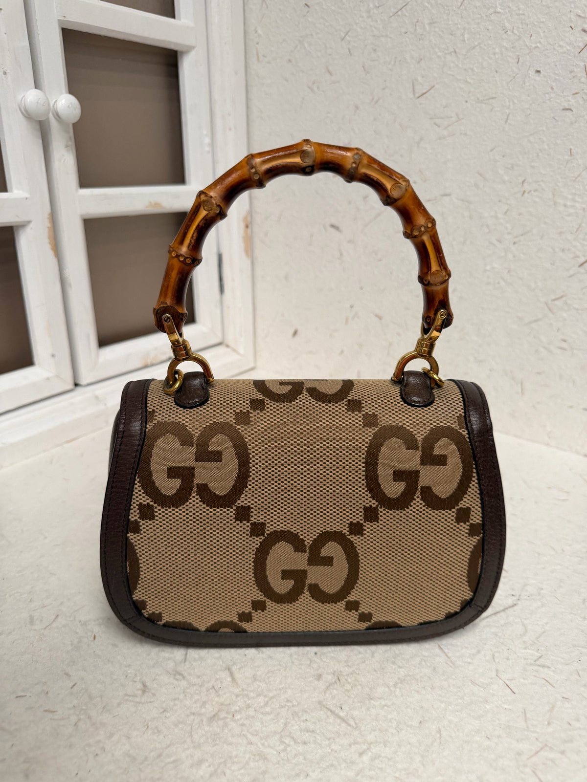 Gucci - Bamboo 1974 Small - Cloth - Beige - (small)