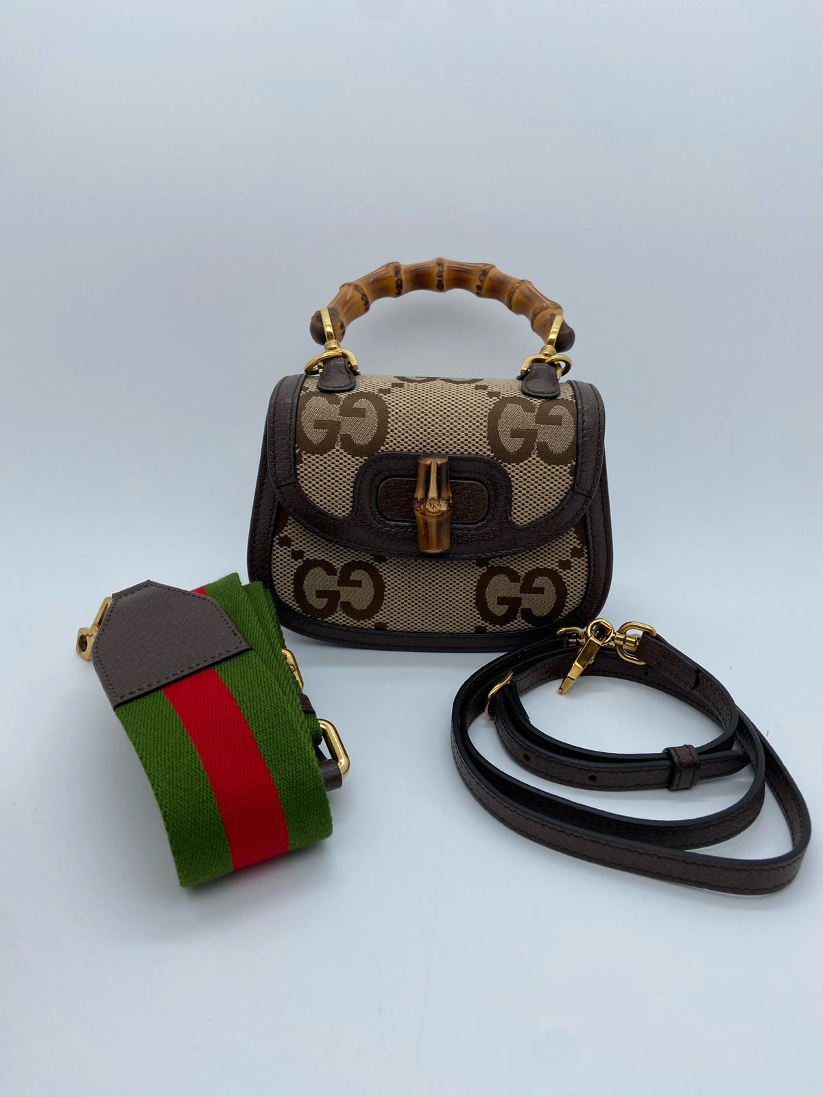 Gucci - Bamboo 1974 Small - Cloth - Brown - (small)