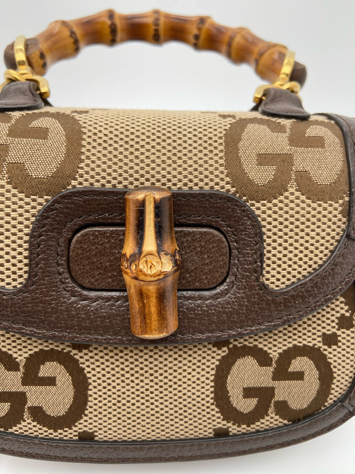 Gucci - Bamboo 1974 Small - Cloth - Brown - (small)
