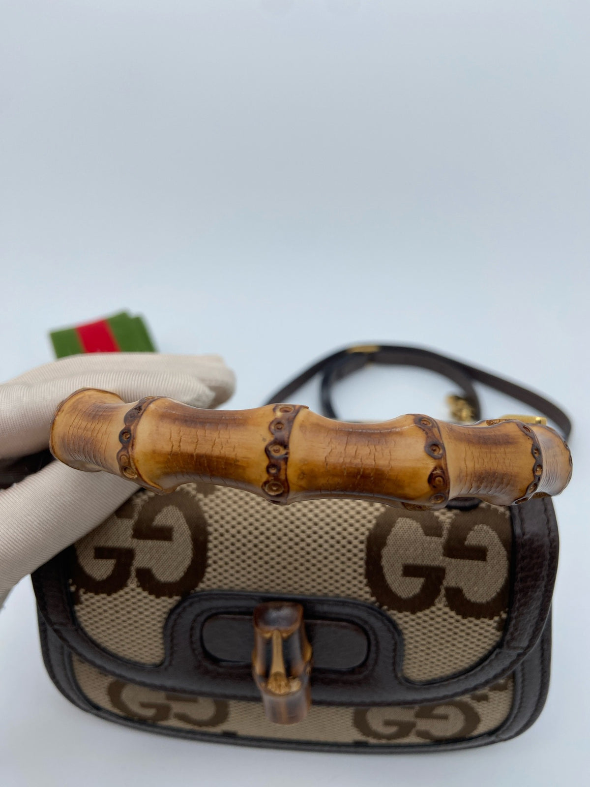 Gucci - Bamboo 1974 Small - Cloth - Brown - (small)