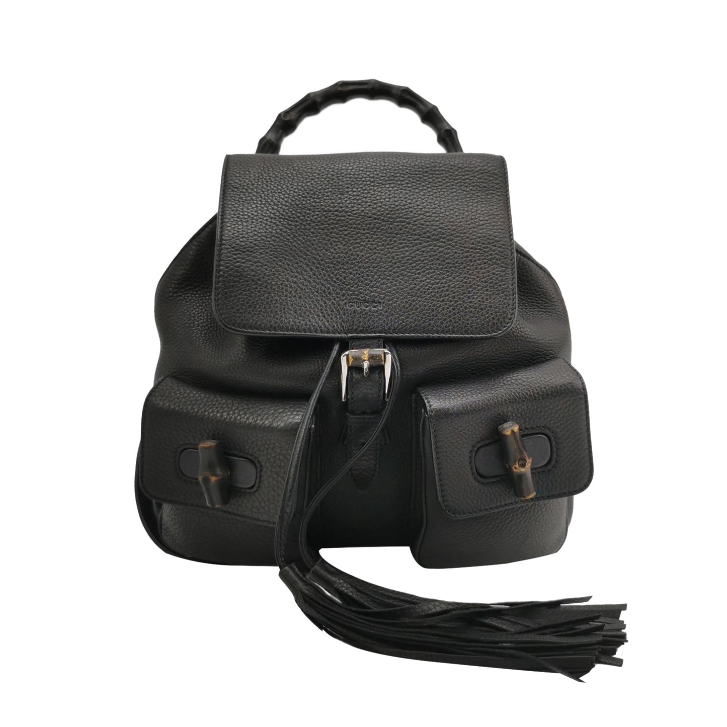 Gucci - Bamboo Backpack (370833-A7M0N-1000) - Leather - Black - (Medium)