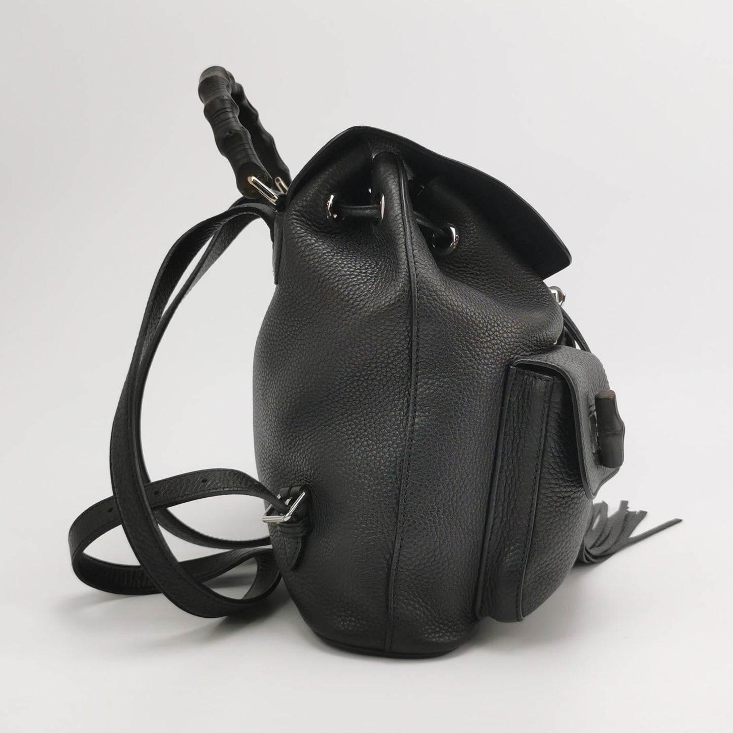 Gucci - Bamboo Backpack (370833-A7M0N-1000) - Leather - Black - (Medium)