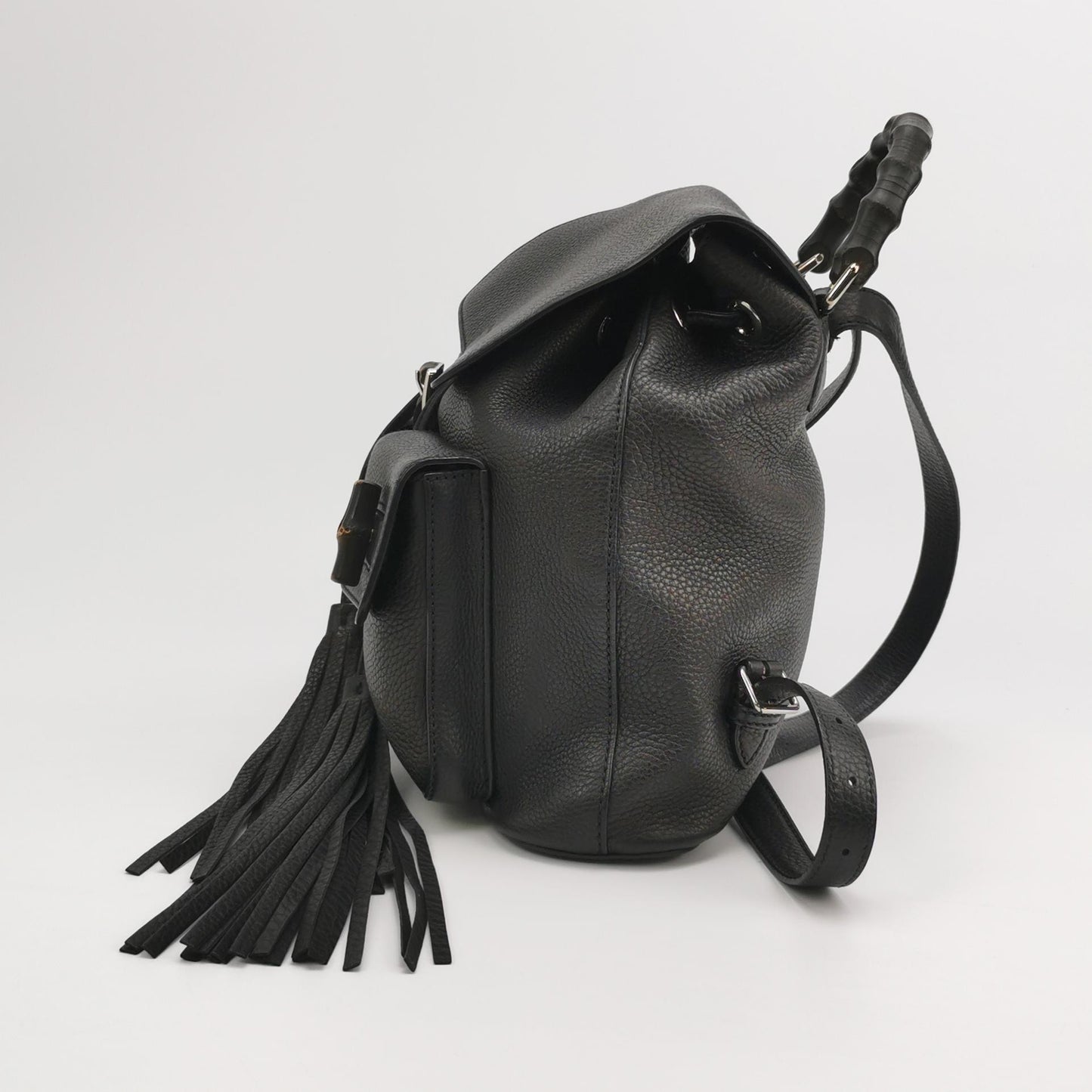 Gucci - Bamboo Backpack (370833-A7M0N-1000) - Leather - Black - (Medium)