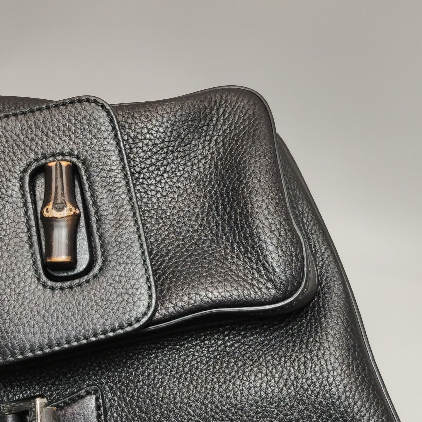 Gucci - Bamboo Backpack (370833-A7M0N-1000) - Leather - Black - (Medium)