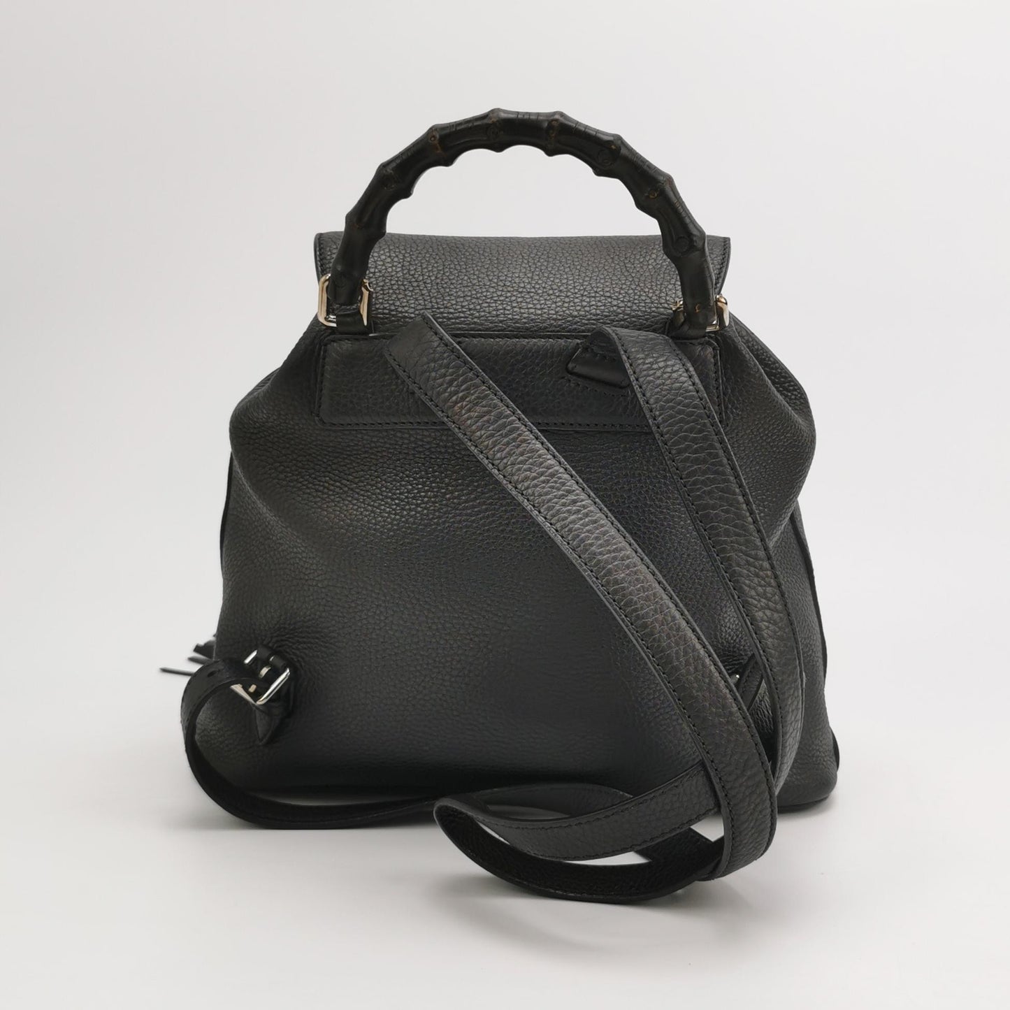 Gucci - Bamboo Backpack (370833-A7M0N-1000) - Leather - Black - (Medium)