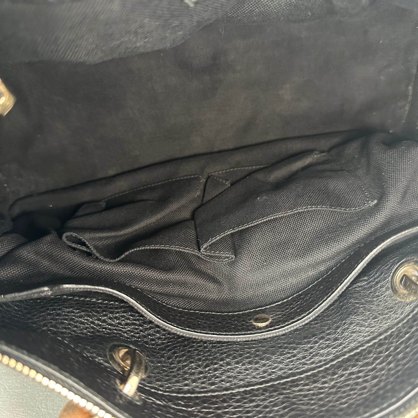 Gucci - Bamboo Boston - Leather - Black - (medium)