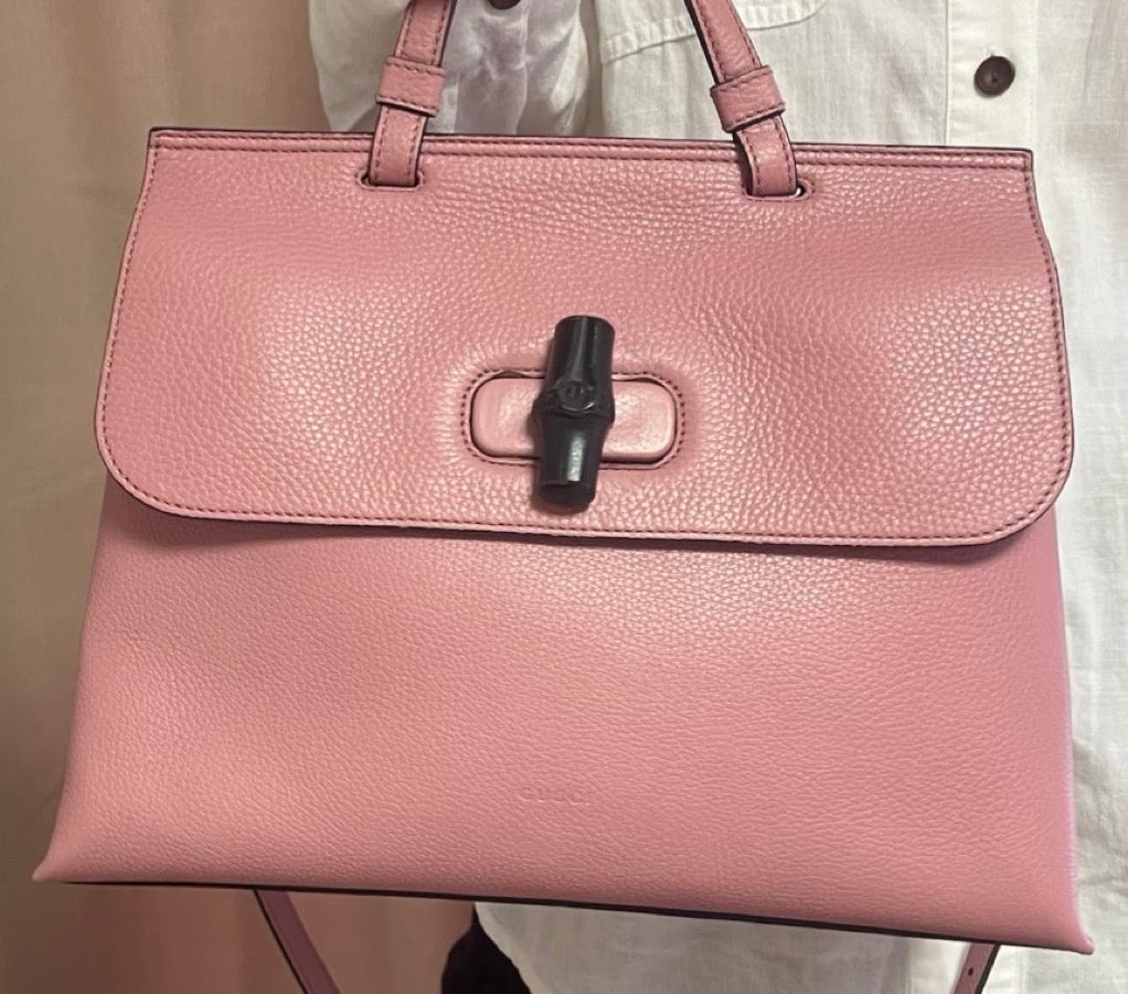 Gucci - Bamboo Daily Small - Leather - Pink - (small)