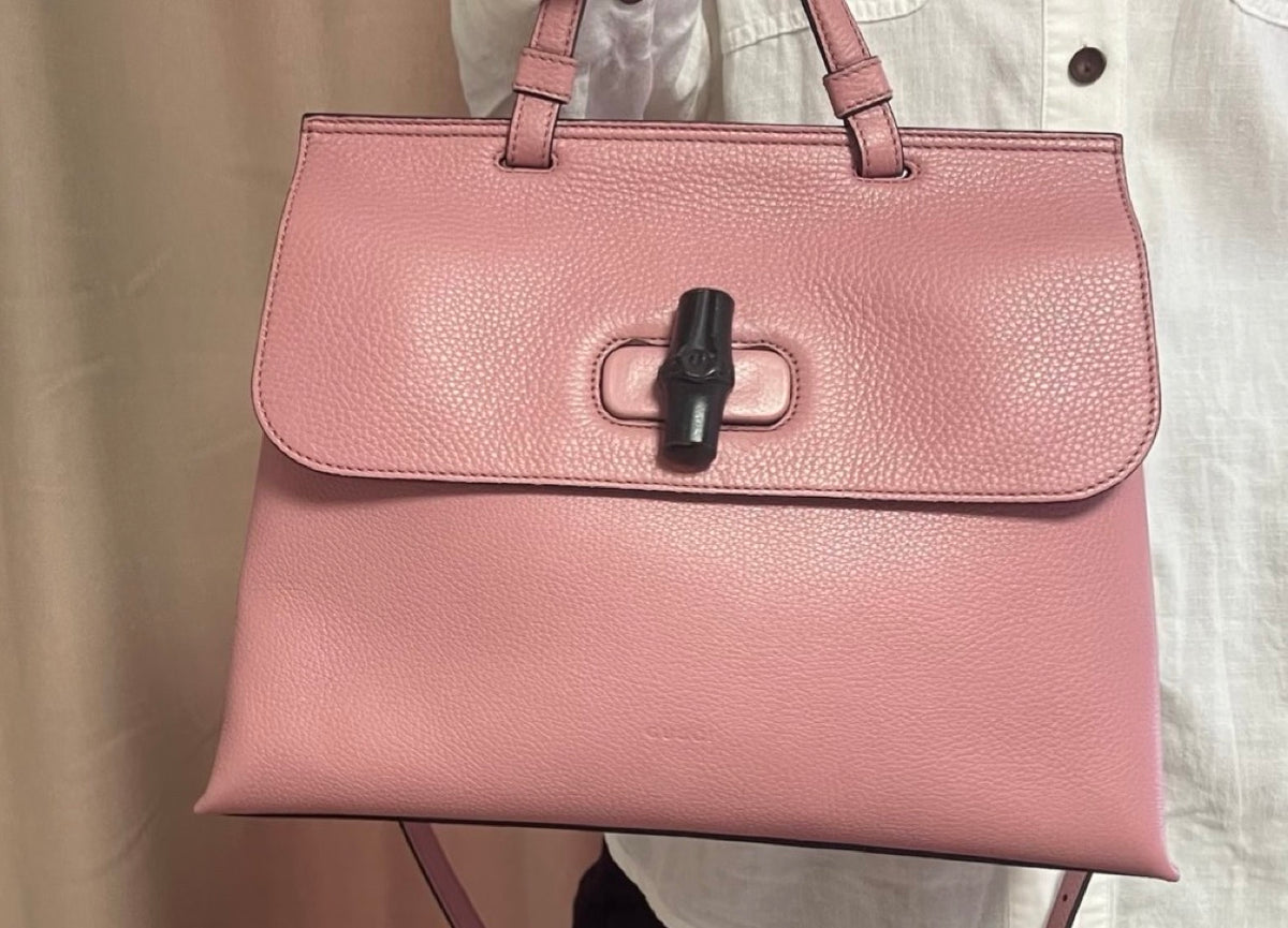 Gucci - Bamboo Daily Small - Leather - Pink - (small)