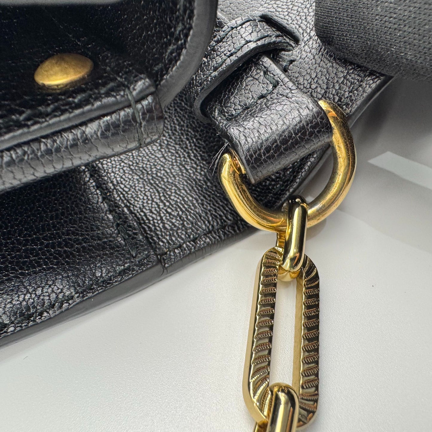 Gucci - Bamboo Handle Bag with Metal Animal and Insect Embellishments - Leather - Black