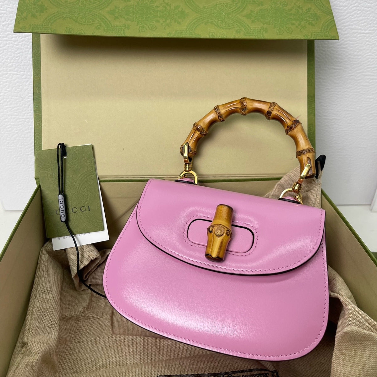 Gucci - Bamboo - Leather - Pink - (mini)