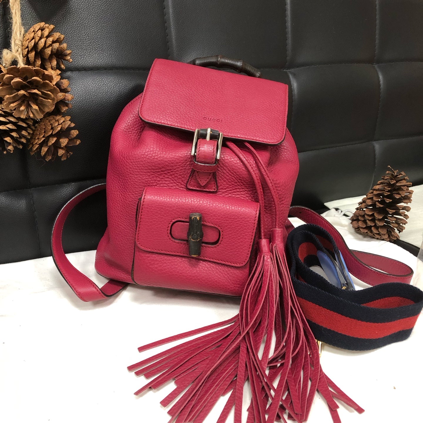Gucci - Bamboo - Leather - Pink - (small)