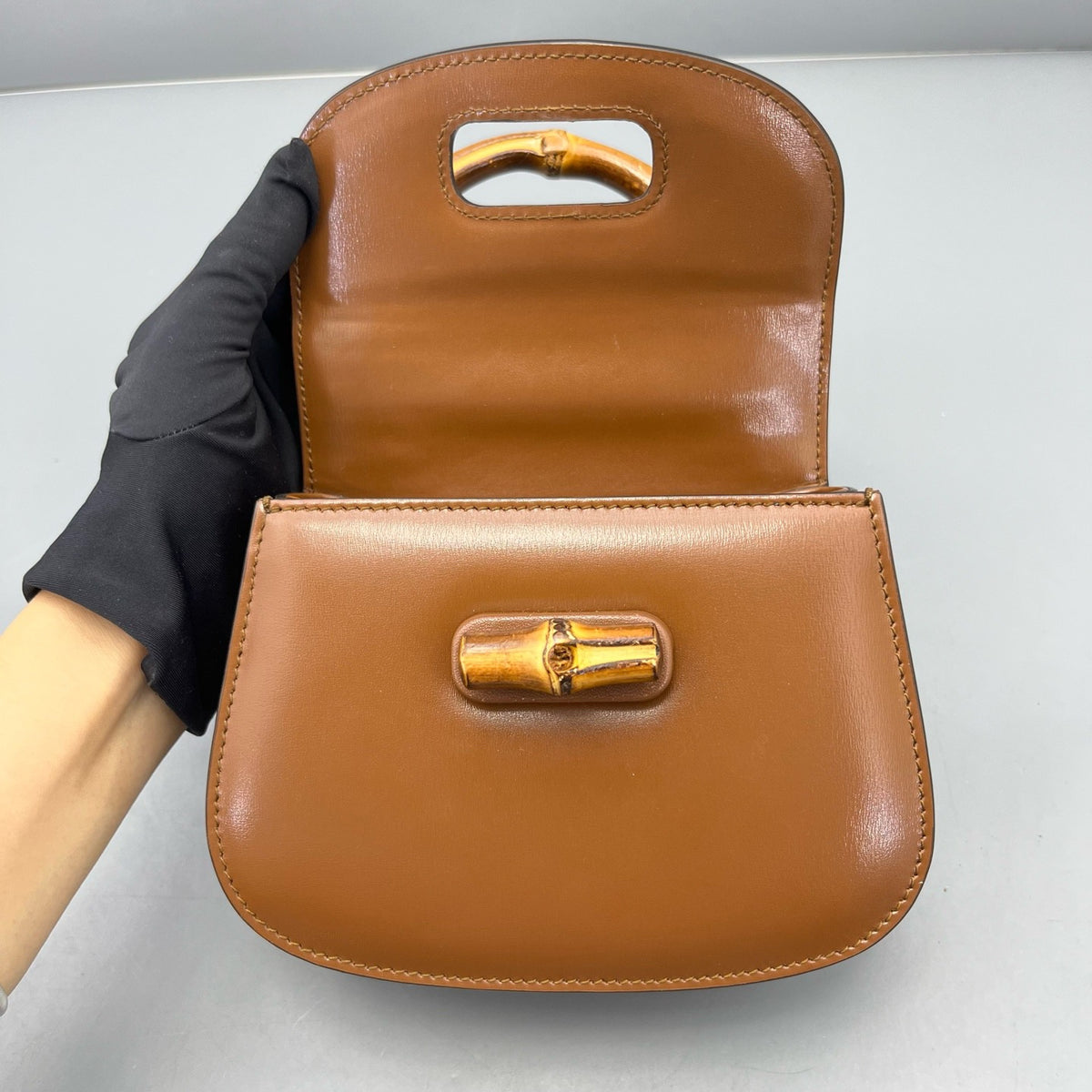 Gucci - Bamboo Saddle Bag - Leather - Brown - (mini)