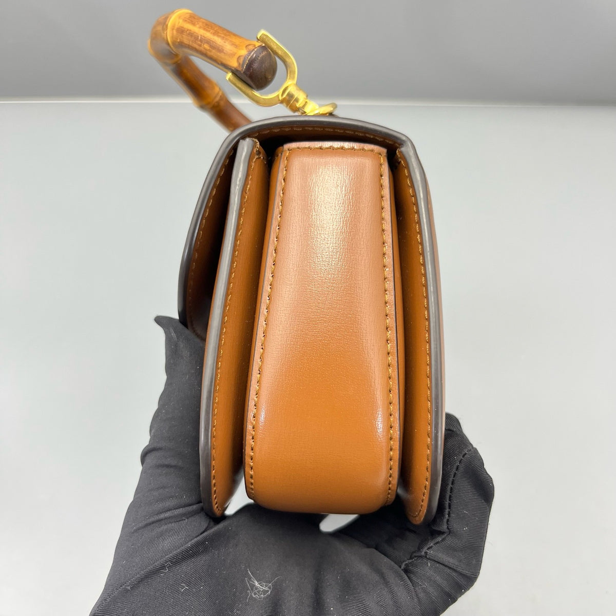 Gucci - Bamboo Saddle Bag - Leather - Brown - (mini)