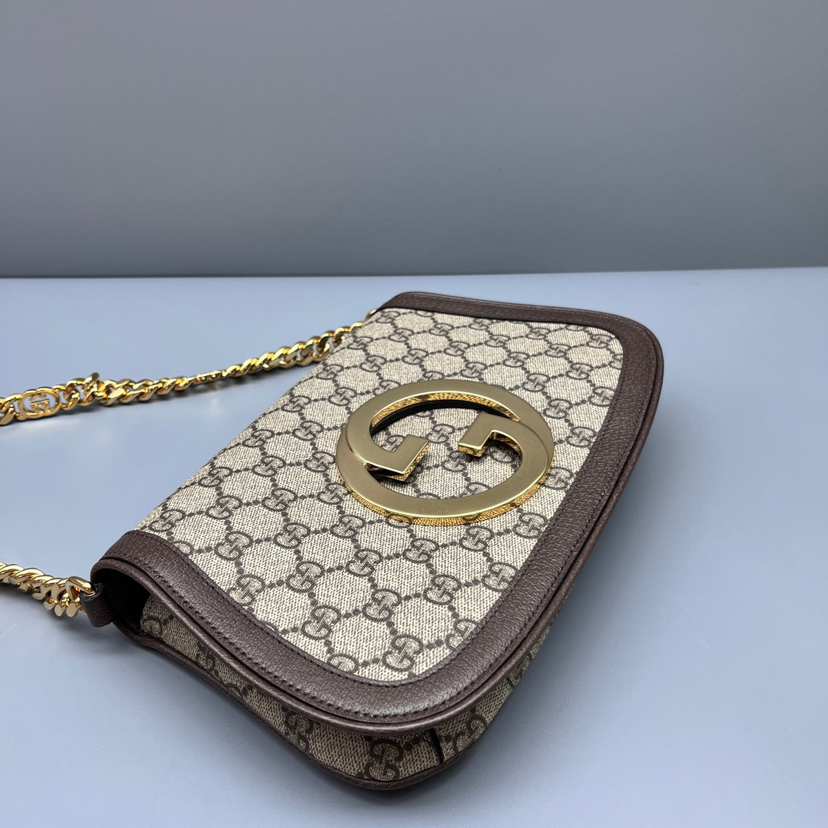 Gucci - Blondie Chain Bag - Cloth - Brown - (medium)