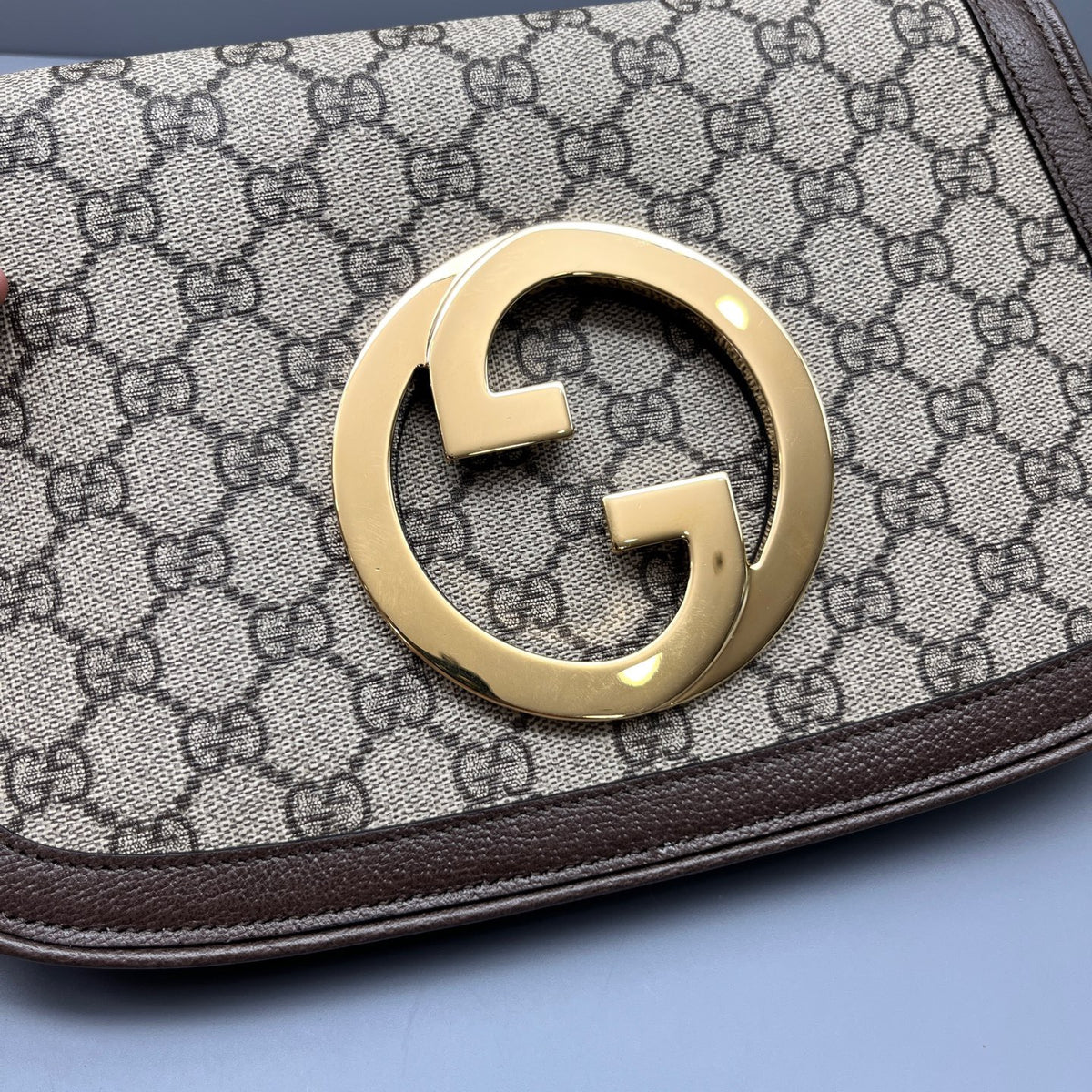 Gucci - Blondie Chain Bag - Cloth - Brown - (medium)