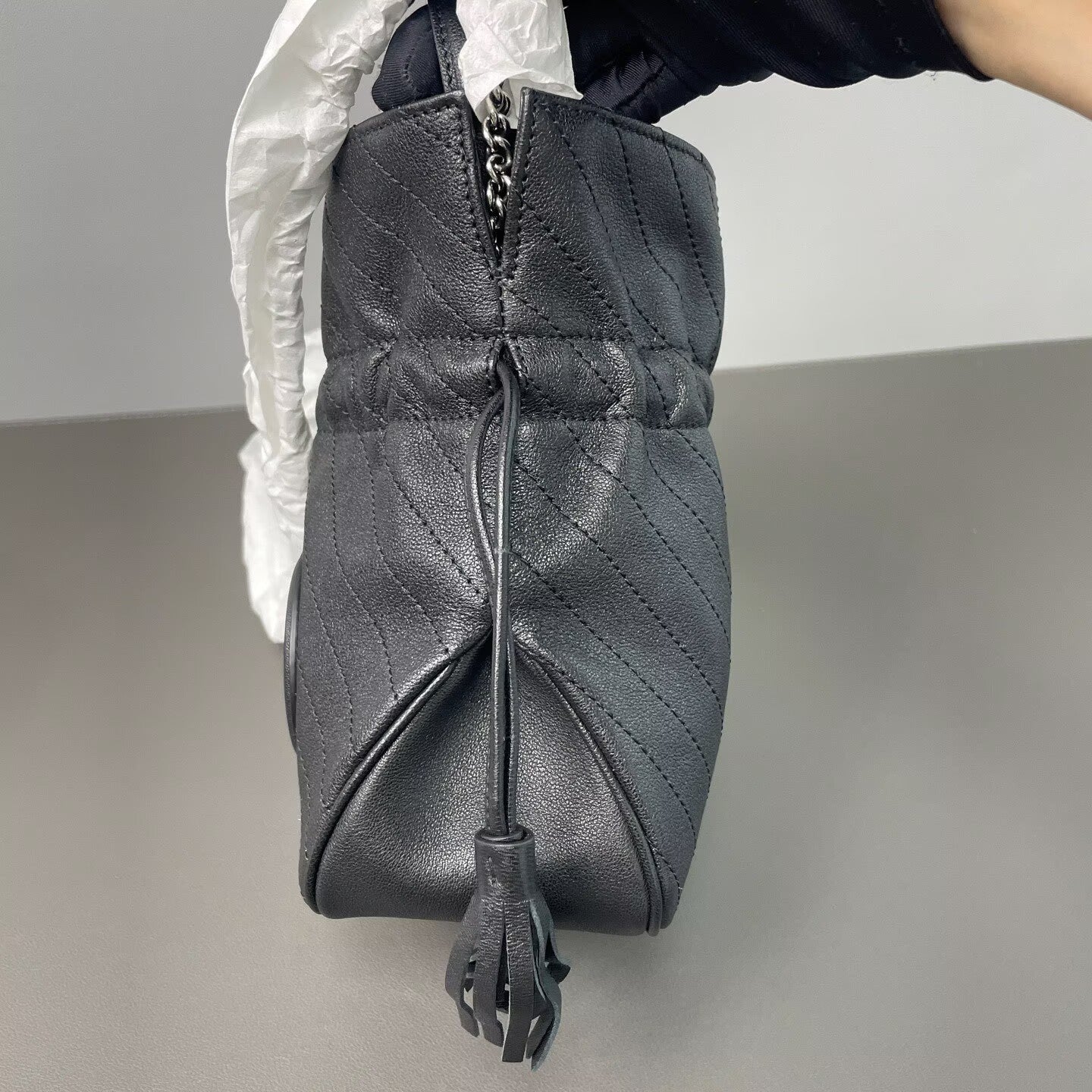 Gucci - Blondie Drawstring Bucket Bag - Leather - Black - (mini)