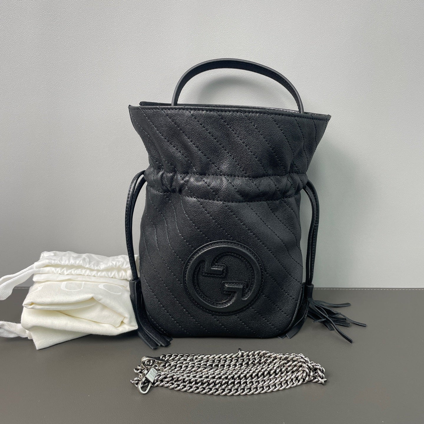 Gucci - Blondie - Leather - Black - (mini)