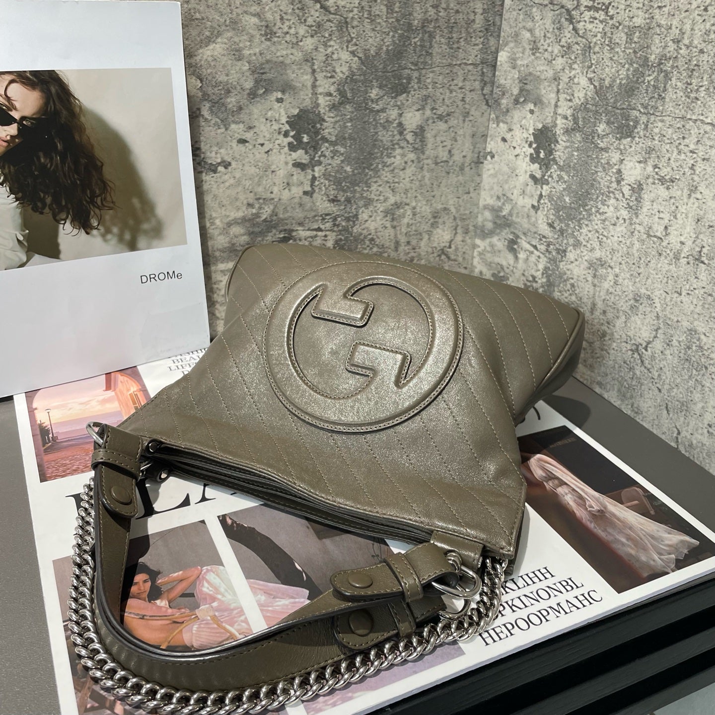 Gucci - Blondie - Leather - Brown - (small)