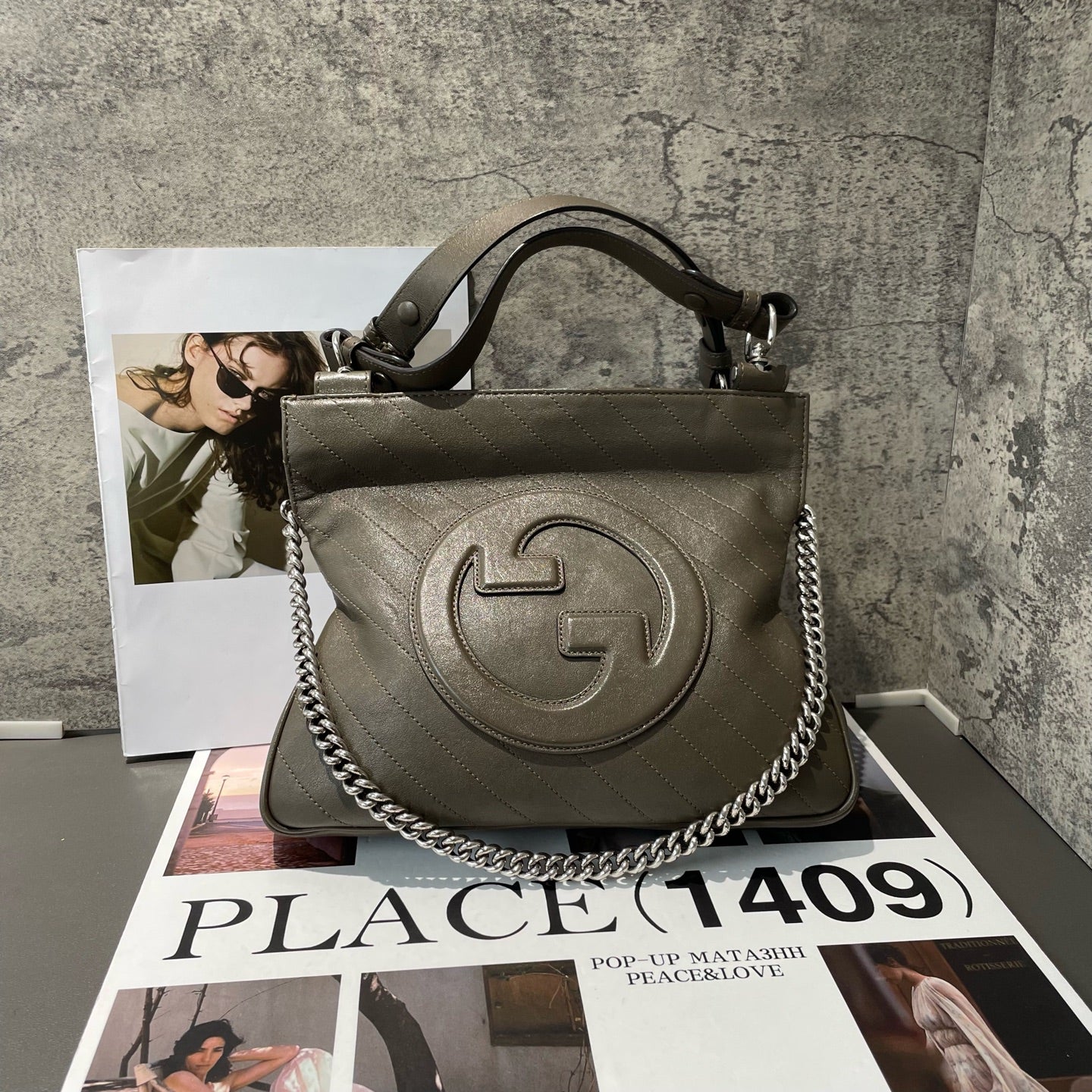 Gucci - Blondie - Leather - Brown - (small)