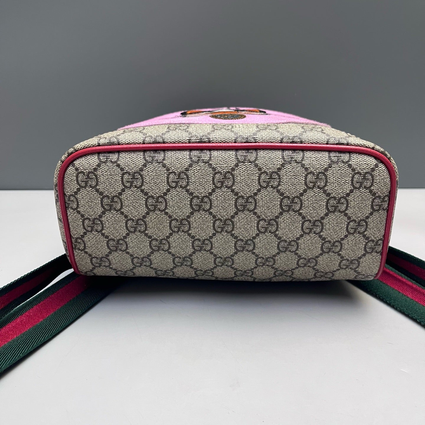 Gucci - Boston Terrier Embroidery Monogram Canvas Backpack - Canvas - Beige - (Medium)