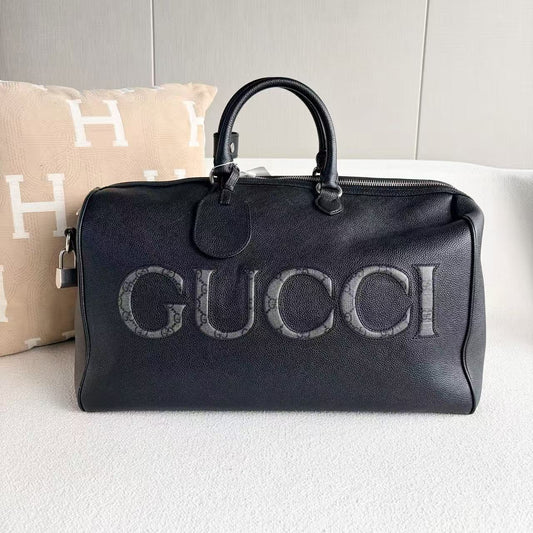 Gucci - Boston Travel Bag - Cowhide leather - Black - (Medium)