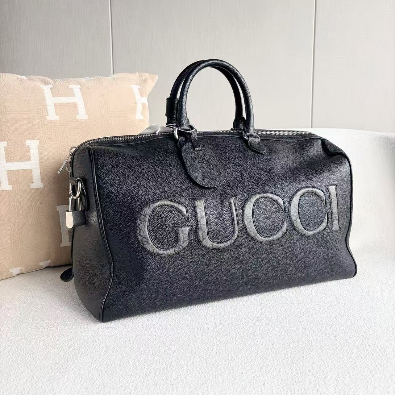 Gucci - Boston Travel Bag - Cowhide leather - Black - (Medium)
