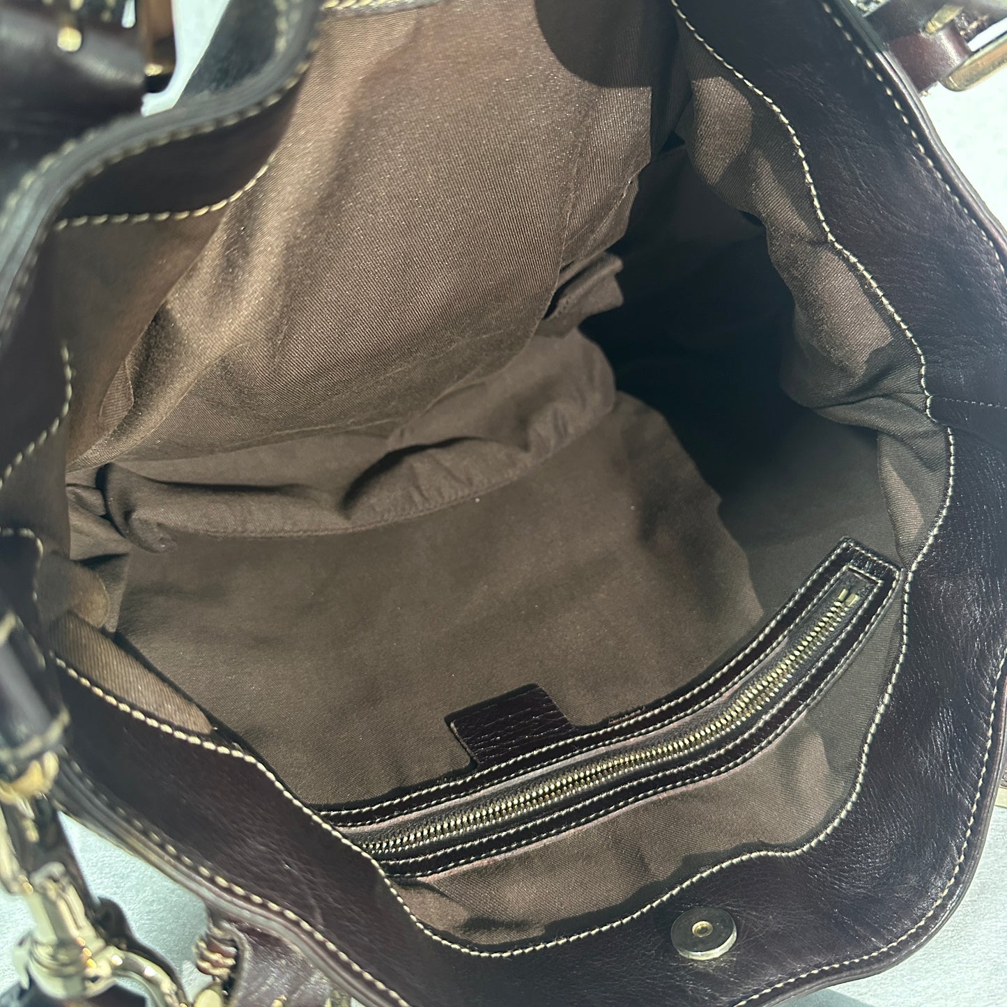 Gucci - Britt - Leather - Brown - (large)