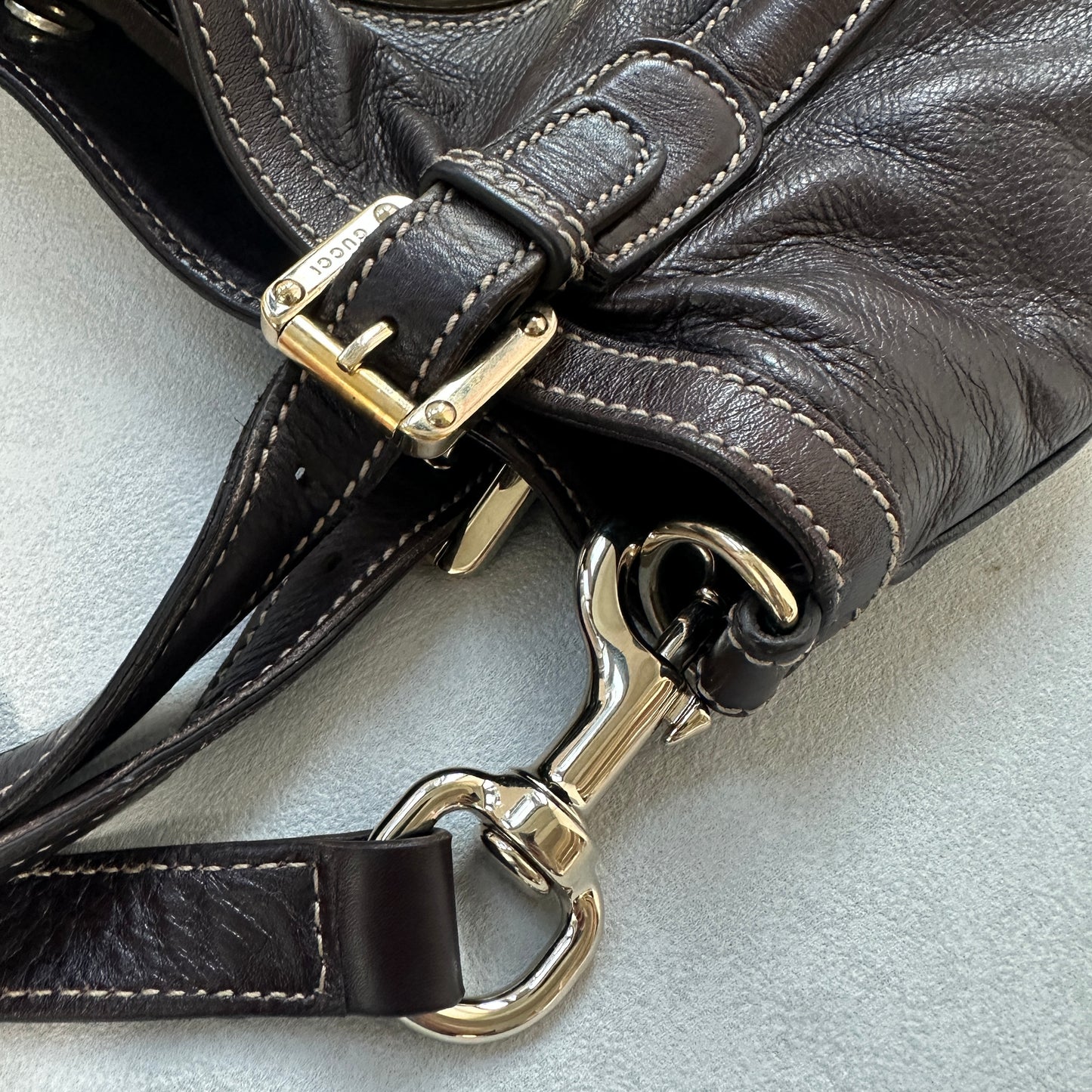 Gucci - Britt - Leather - Brown - (large)