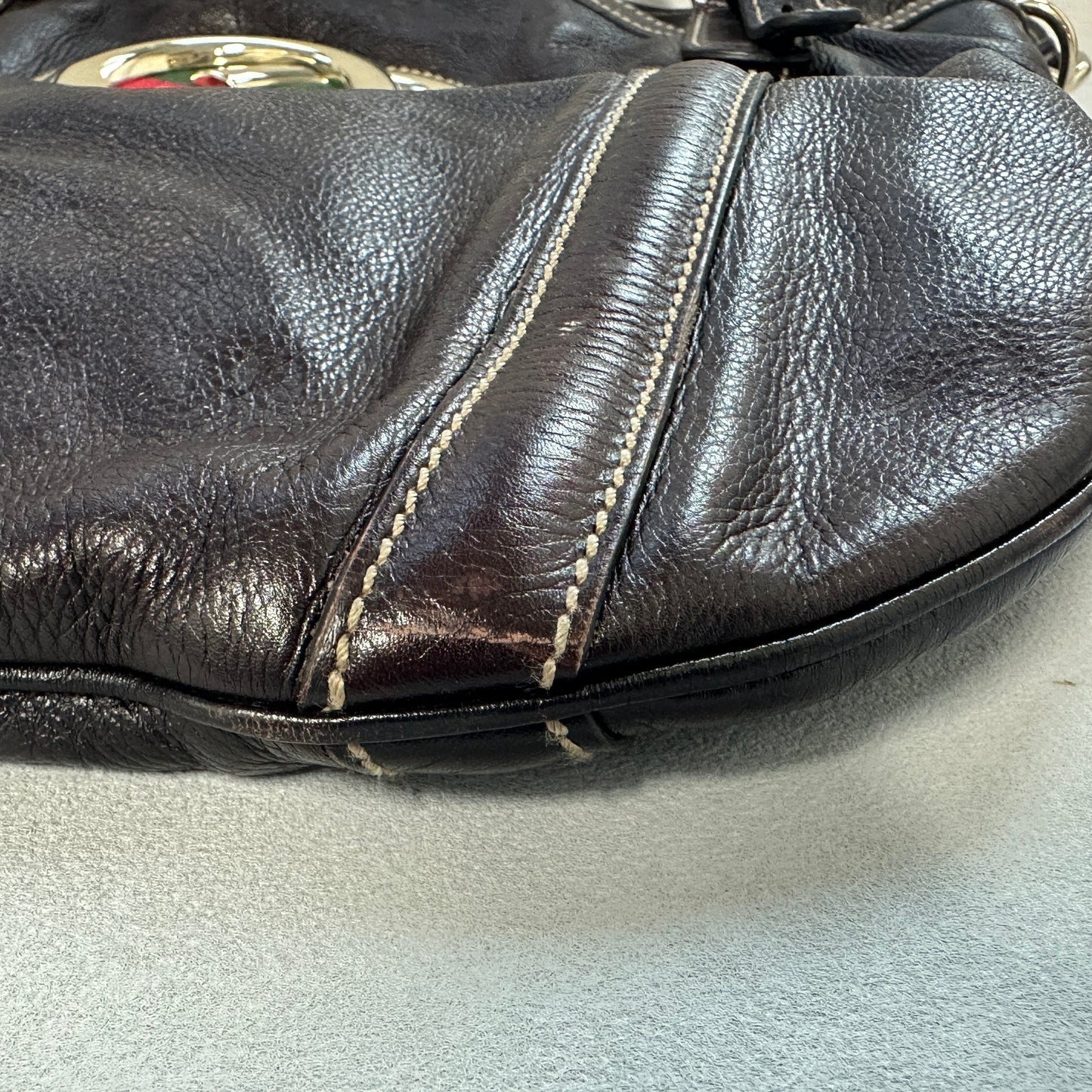Gucci - Britt - Leather - Brown - (large)