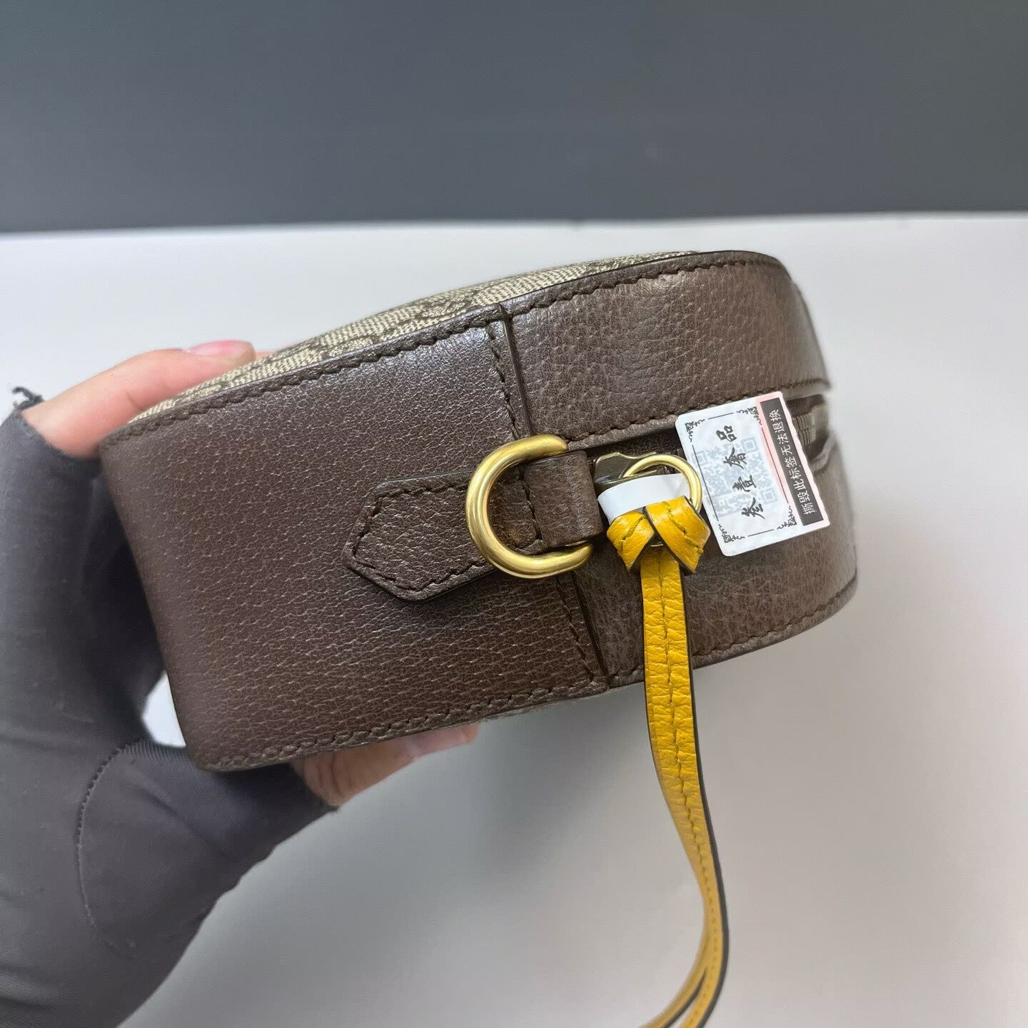 Gucci - Camera Bag - GG Supreme canvas with leather trim - Brown - (Small)