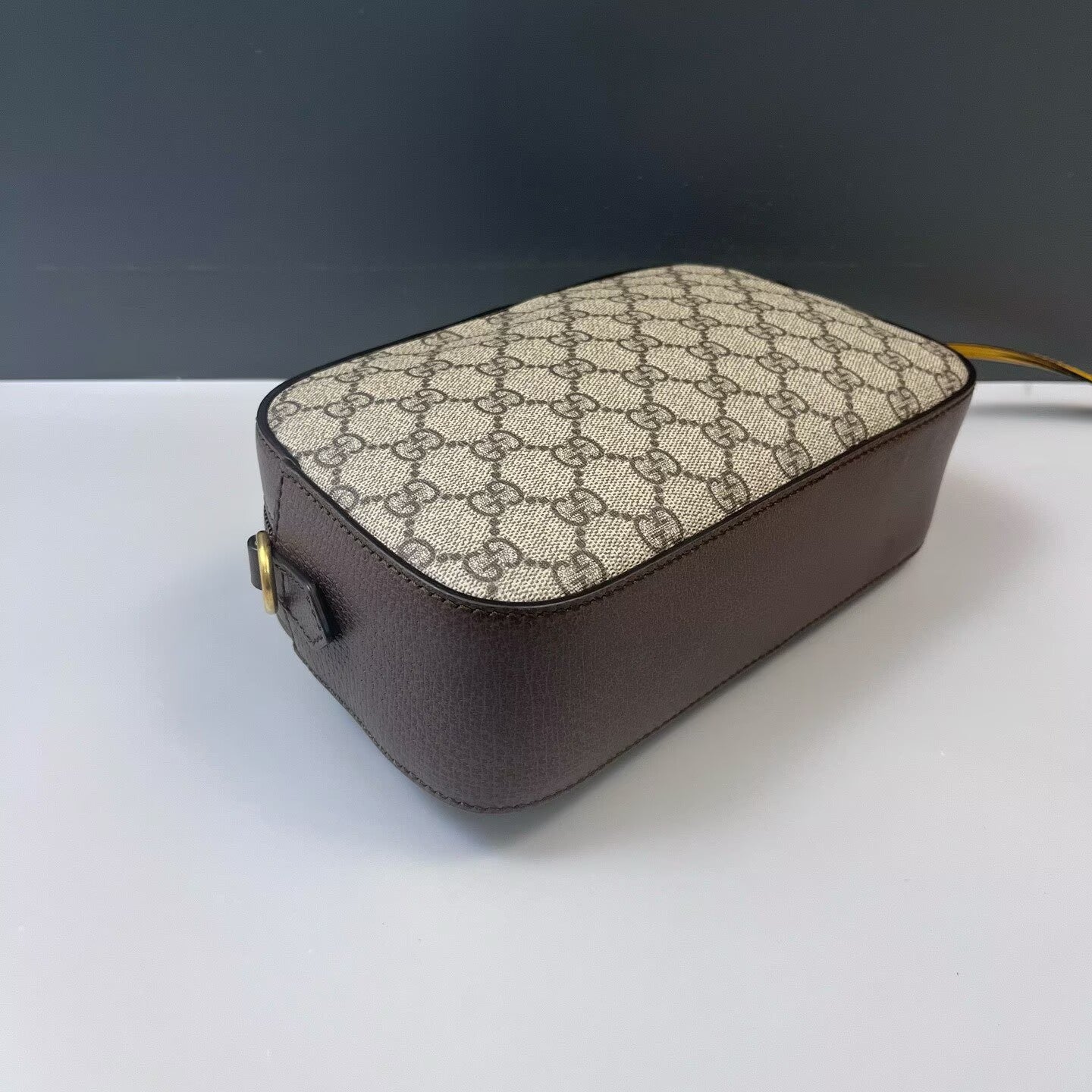 Gucci - Camera Bag - GG Supreme canvas with leather trim - Brown - (Small)