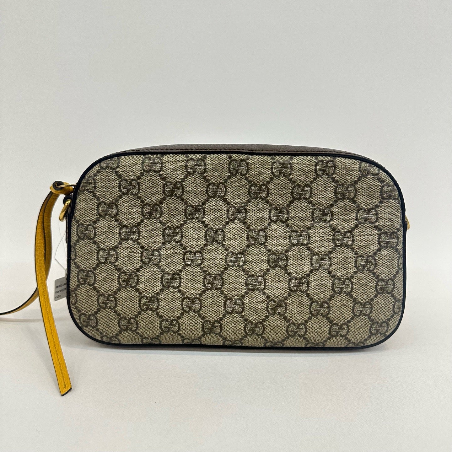 Gucci - Camera Bag - GG Supreme coated canvas with leather trim - Beige with brown trim - (mini)