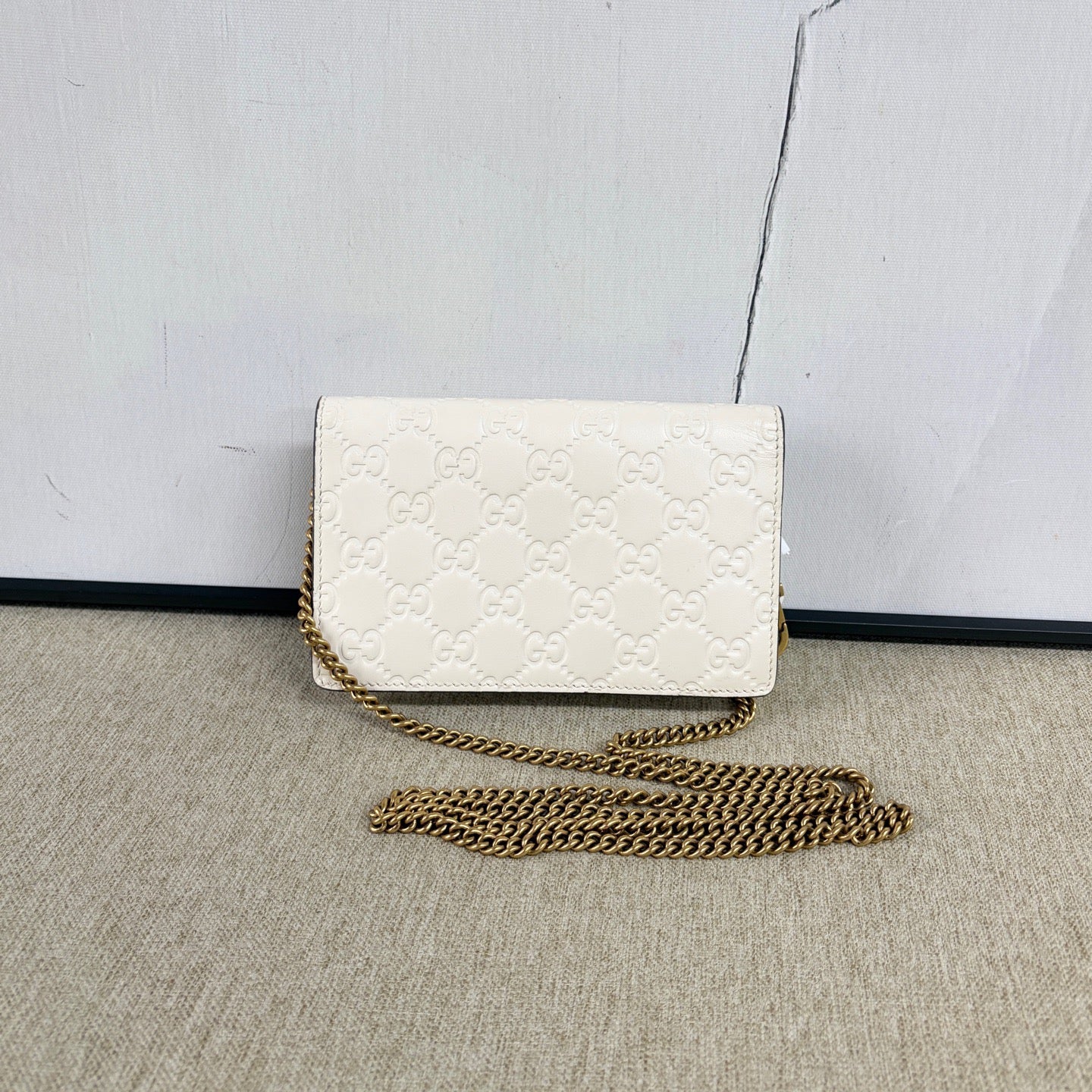 Gucci - Cherry Wallet on Chain - Leather - White - (mini)