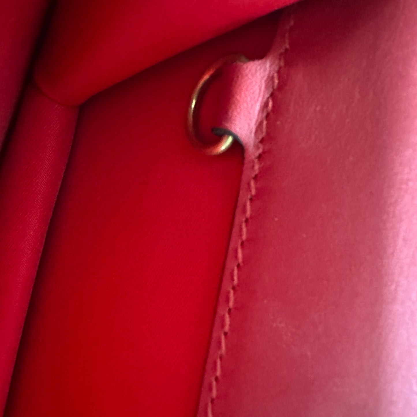 Gucci - Cherry WOC - GG Supreme canvas with leather trim - Beige and Ebony with Red accents - (mini)