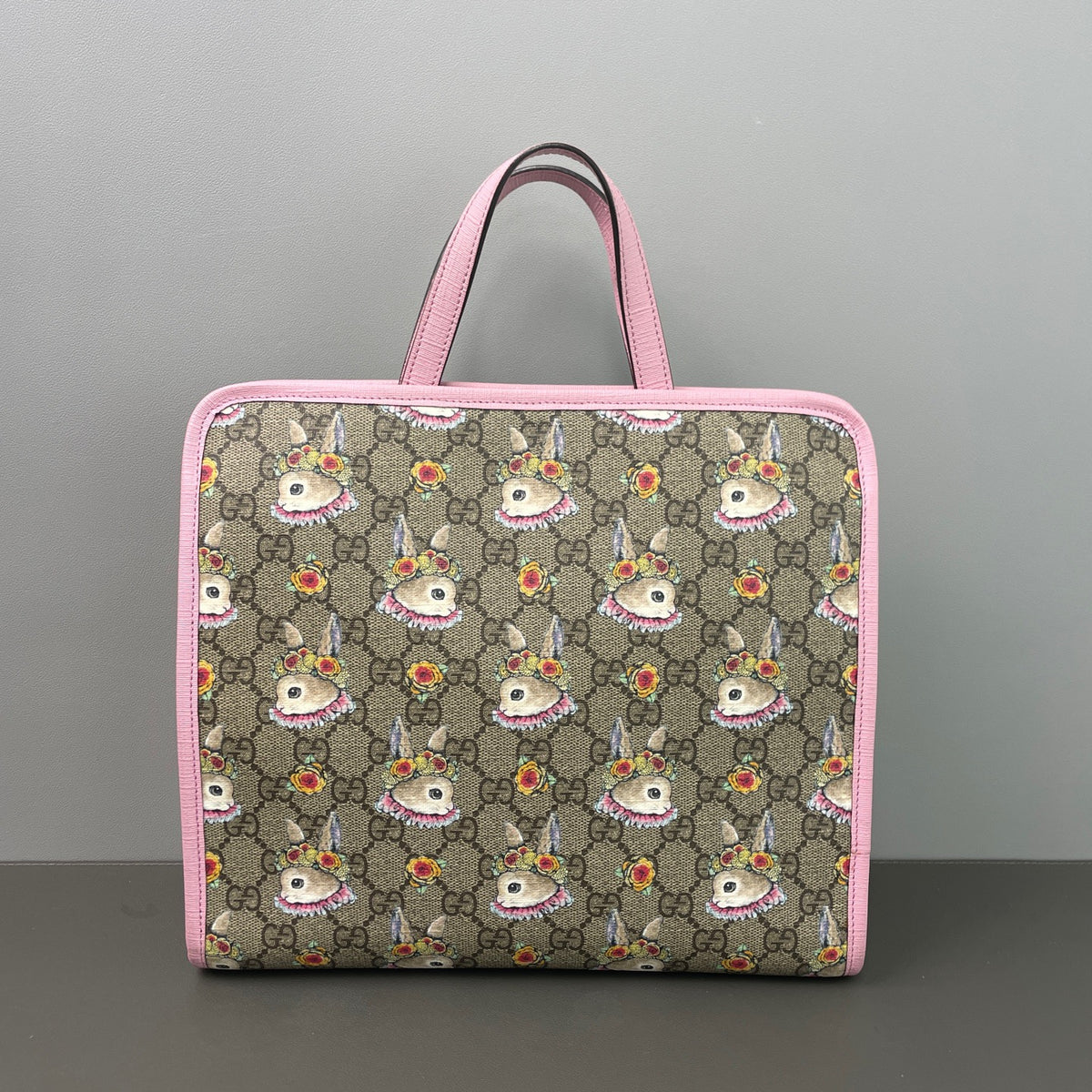 Gucci - Childrens GG Supreme Rabbit Print Tote - Cloth - Multicolour - (medium)