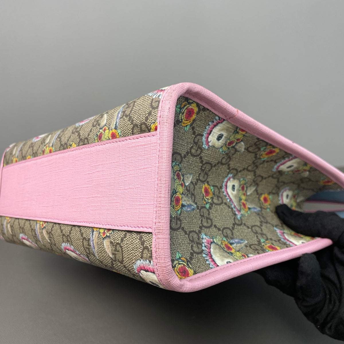 Gucci - Childrens GG Supreme Rabbit Print Tote - Cloth - Multicolour - (medium)