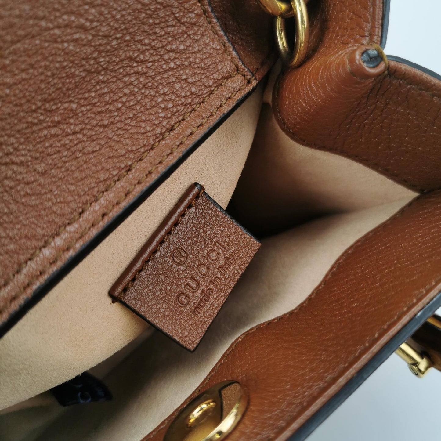 Gucci - Diana - Leather - Brown - (small)