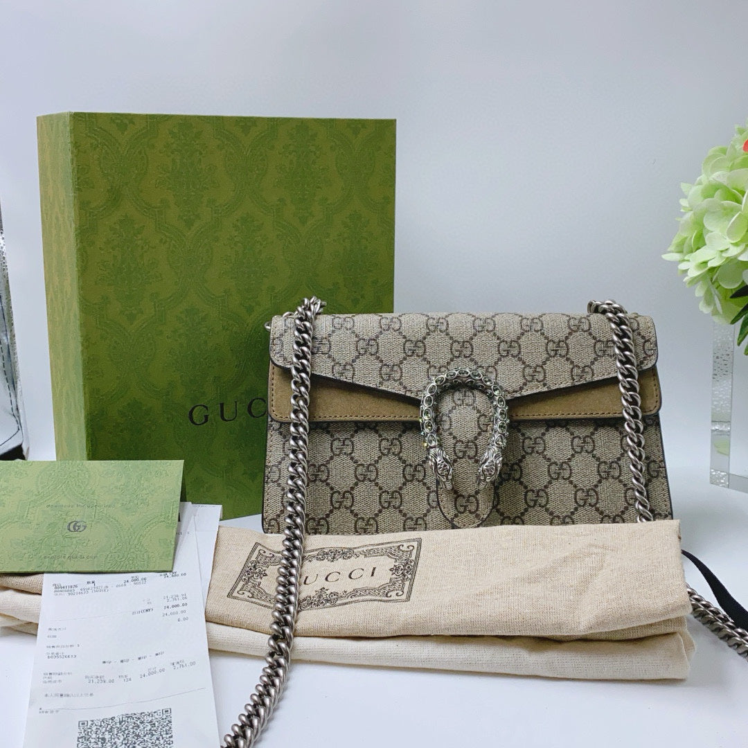 Gucci - Dionysus - Canvas - Camel