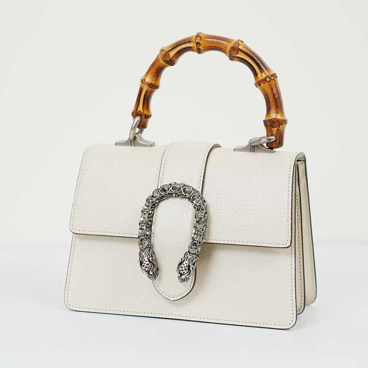 Gucci - Dionysus Bamboo - Leather - White - (Small)