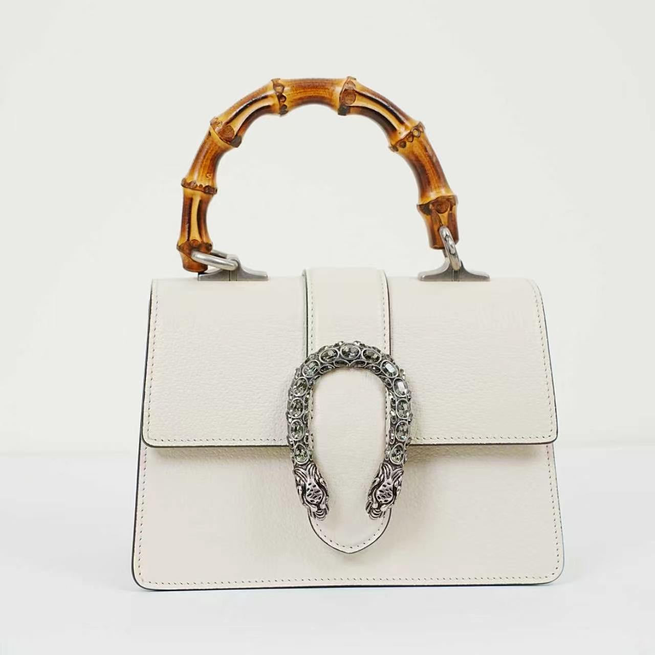 Gucci - Dionysus Bamboo - Leather - White - (Small)
