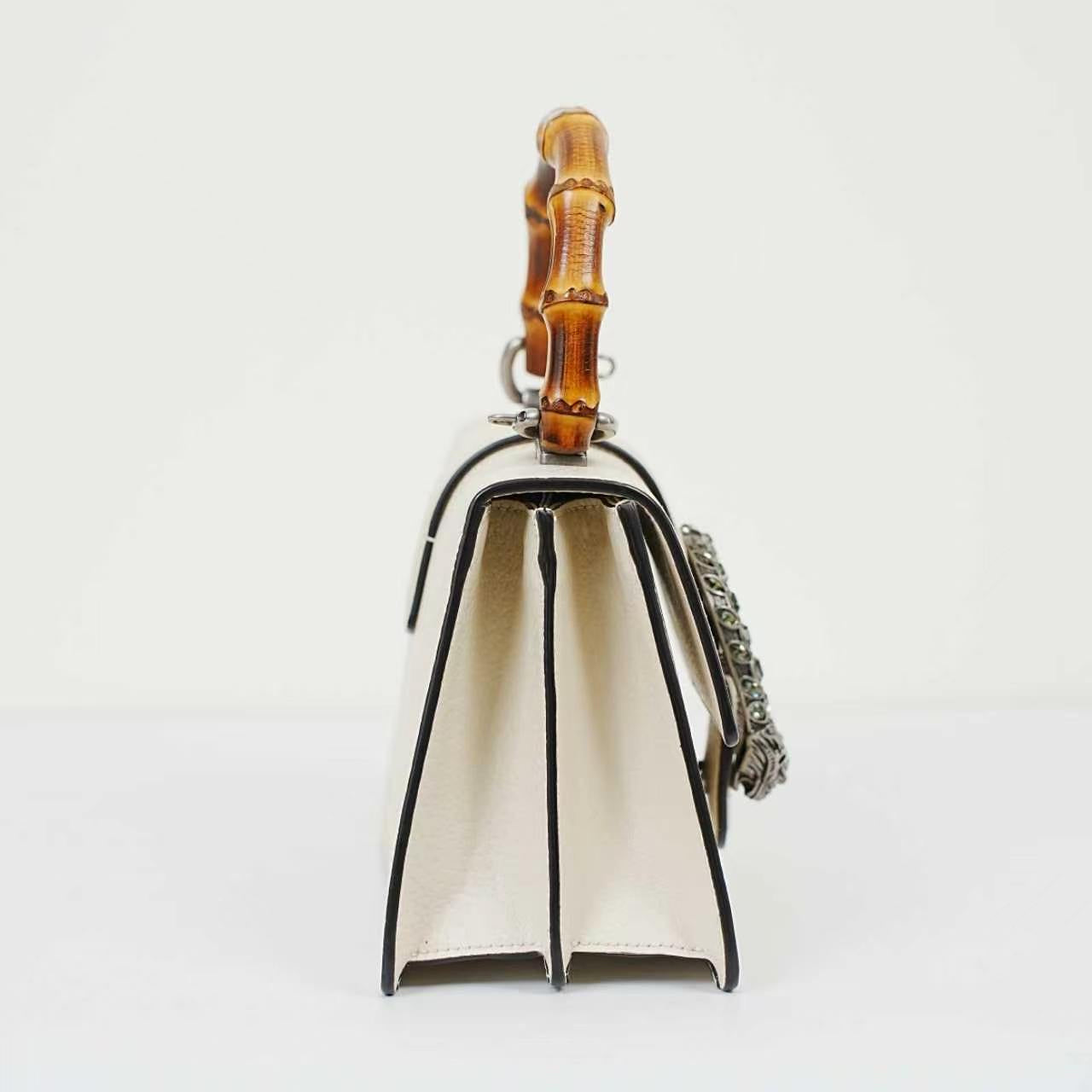 Gucci - Dionysus Bamboo - Leather - White - (Small)