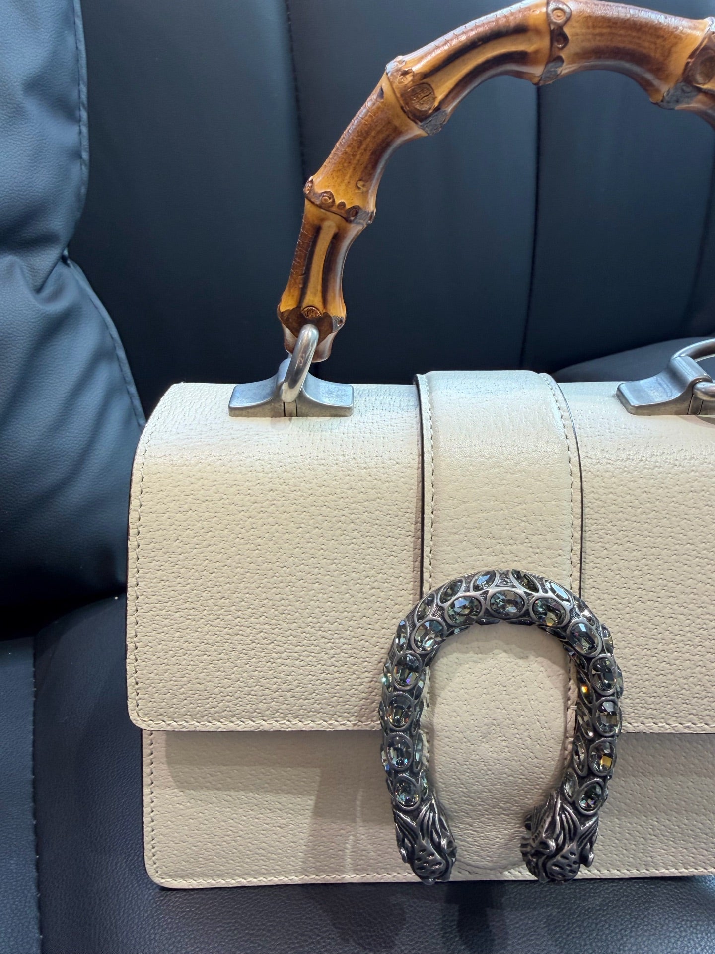 Gucci - Dionysus Bamboo - Leather - White - (Small)