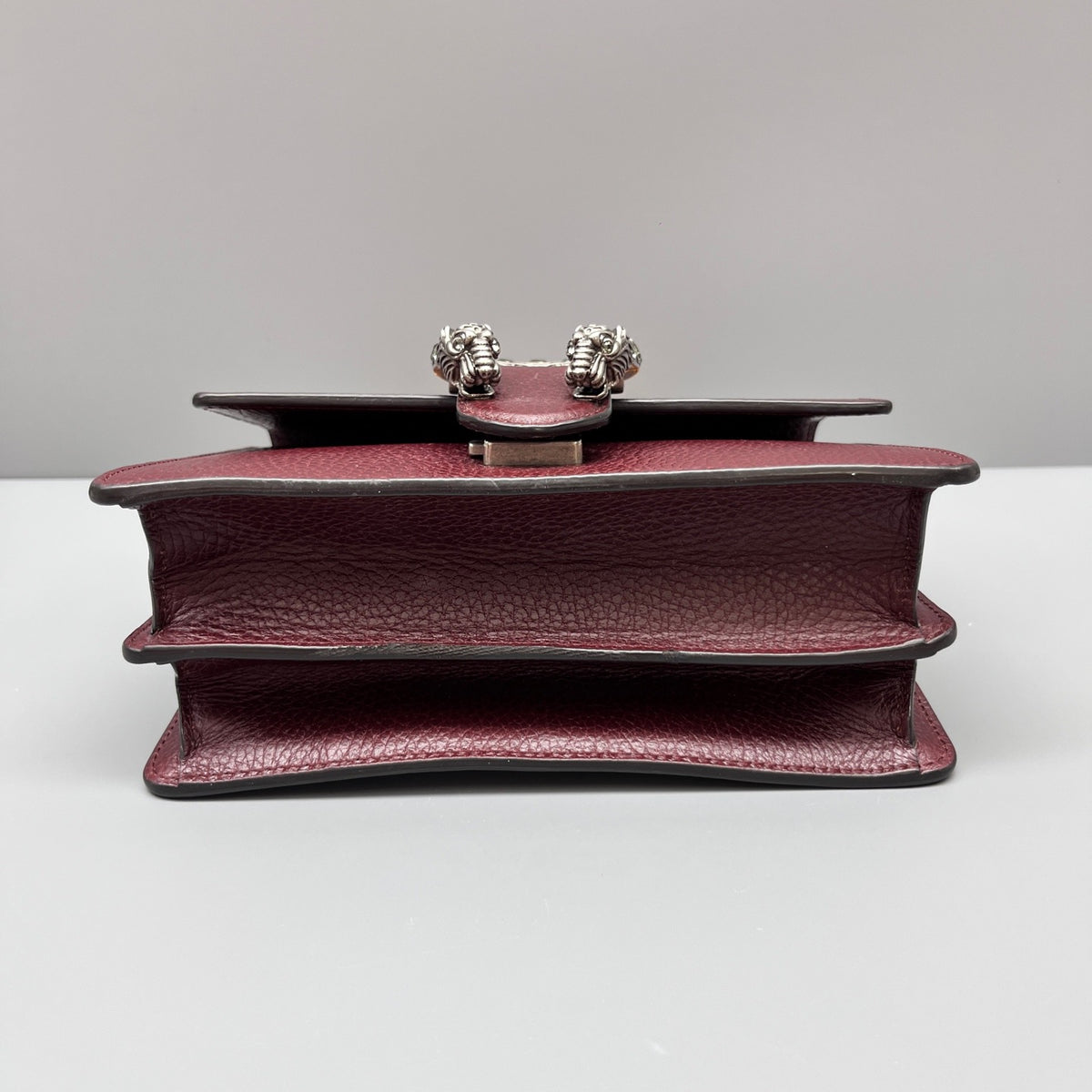 Gucci - Dionysus Bamboo Top Handle Bag - Leather - Burgundy - (mini)