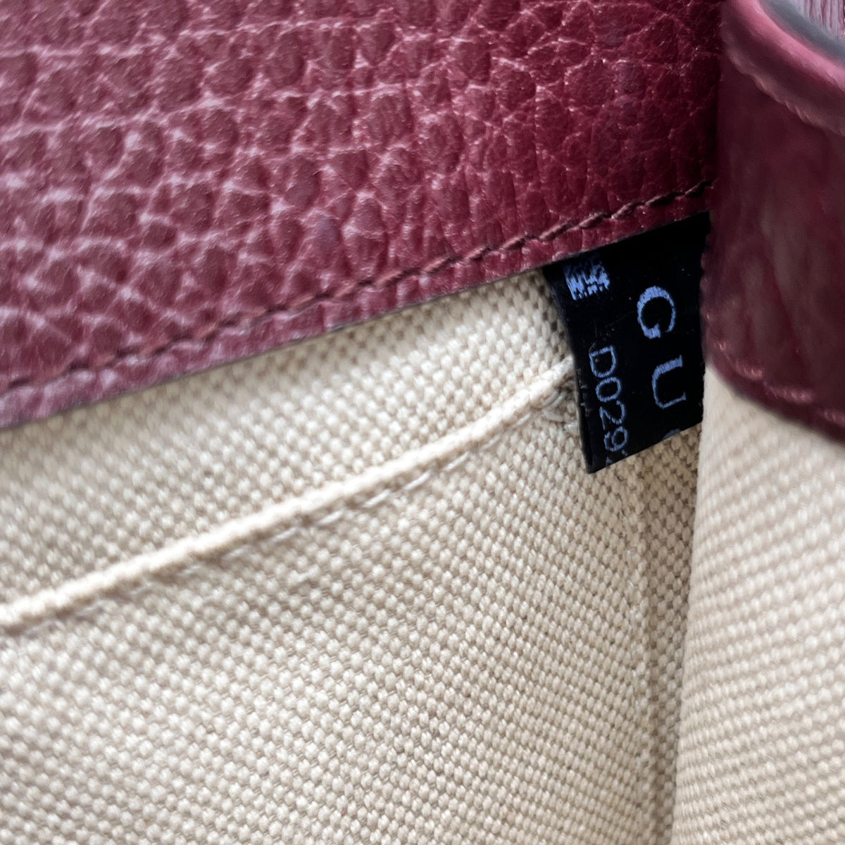 Gucci - Dionysus Bamboo Top Handle Bag - Leather - Burgundy - (mini)