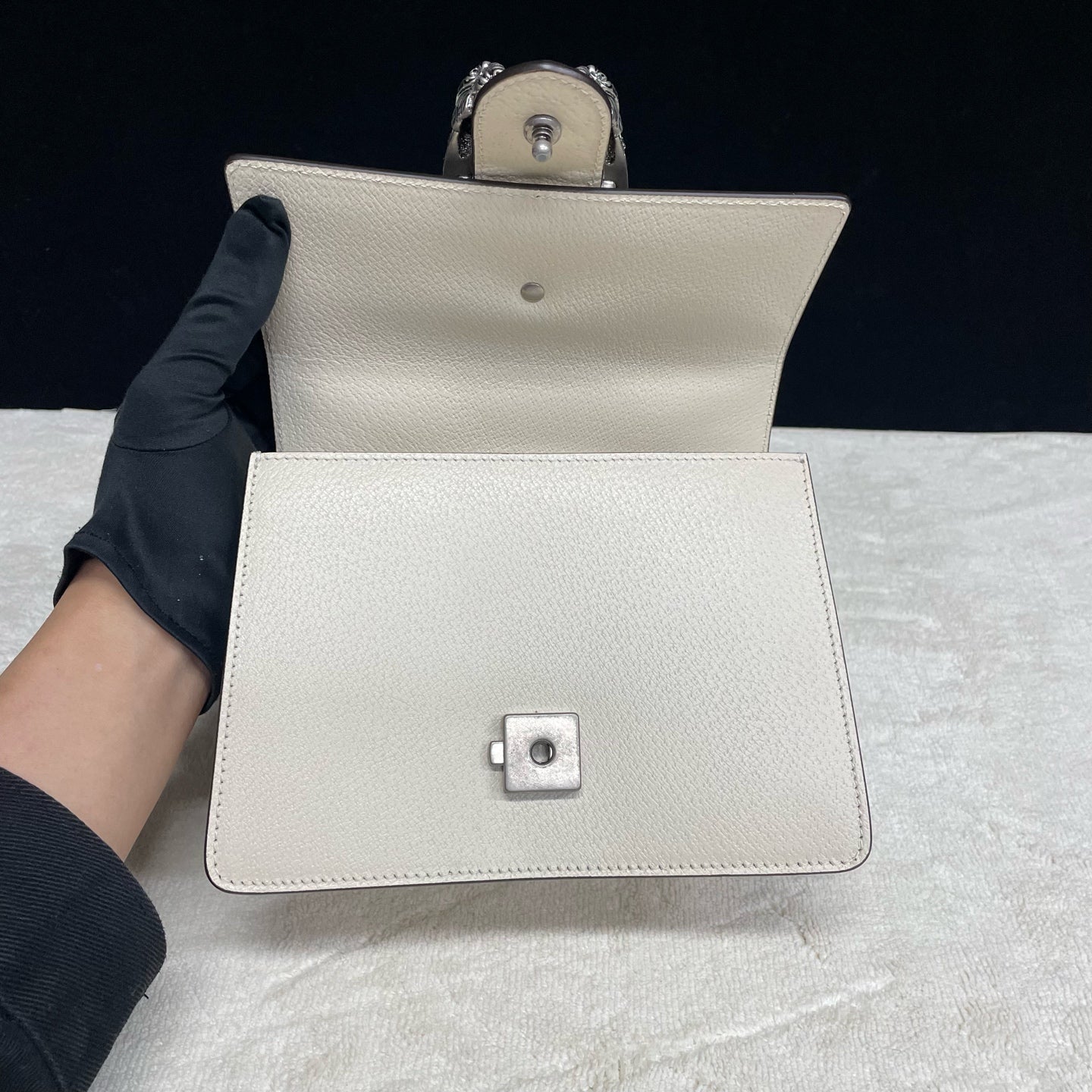 Gucci - Dionysus Bamboo Top Handle Bag - Leather - White - (mini)