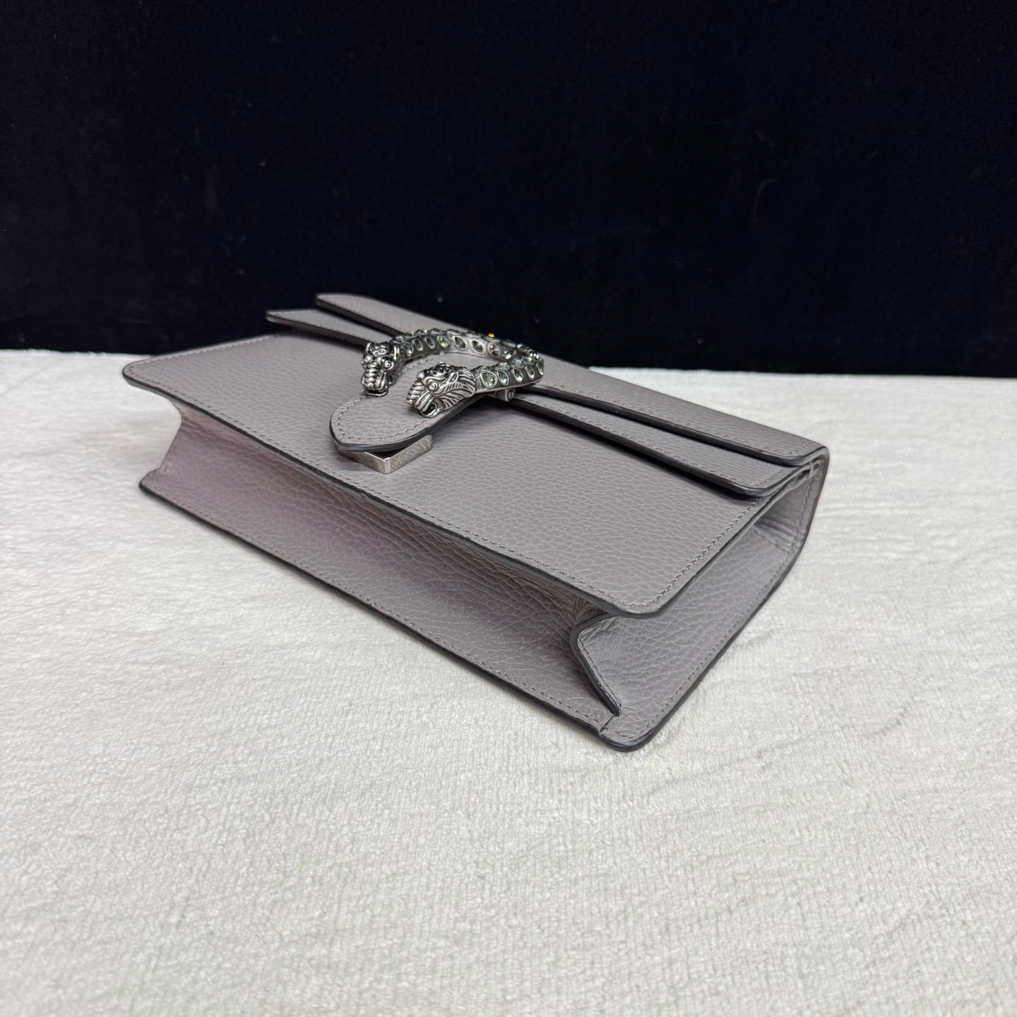 Gucci - Dionysus Chain Bag - Grained leather - Grey - (medium)