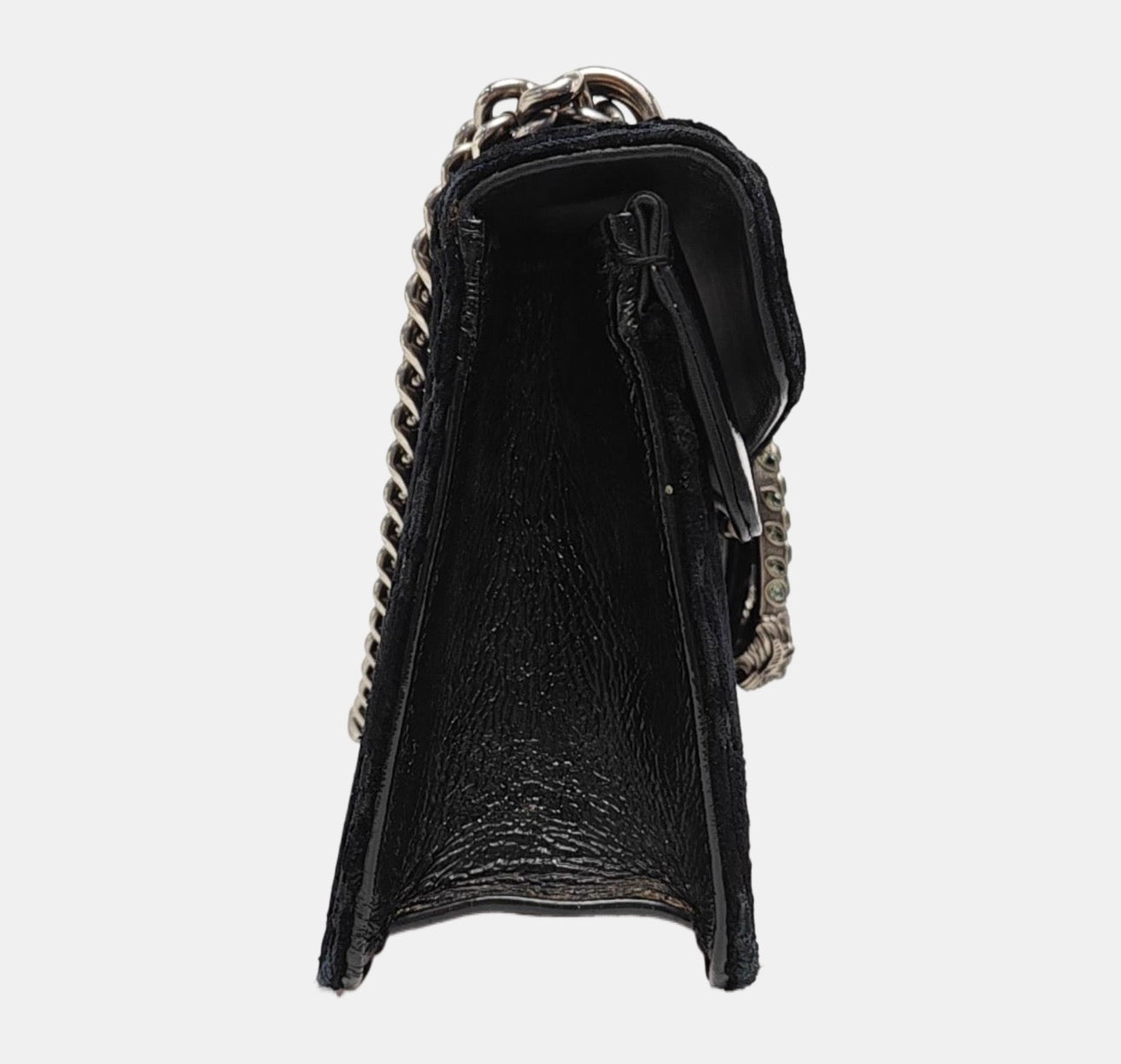 Gucci - Dionysus Chain Bag - Velvet and Patent leather - Black - (medium)