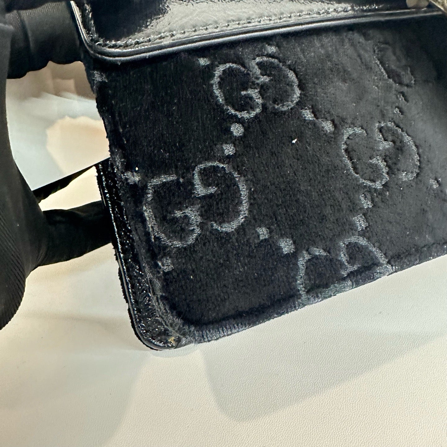 Gucci - Dionysus Chain Bag - Velvet and Patent leather - Black - (medium)