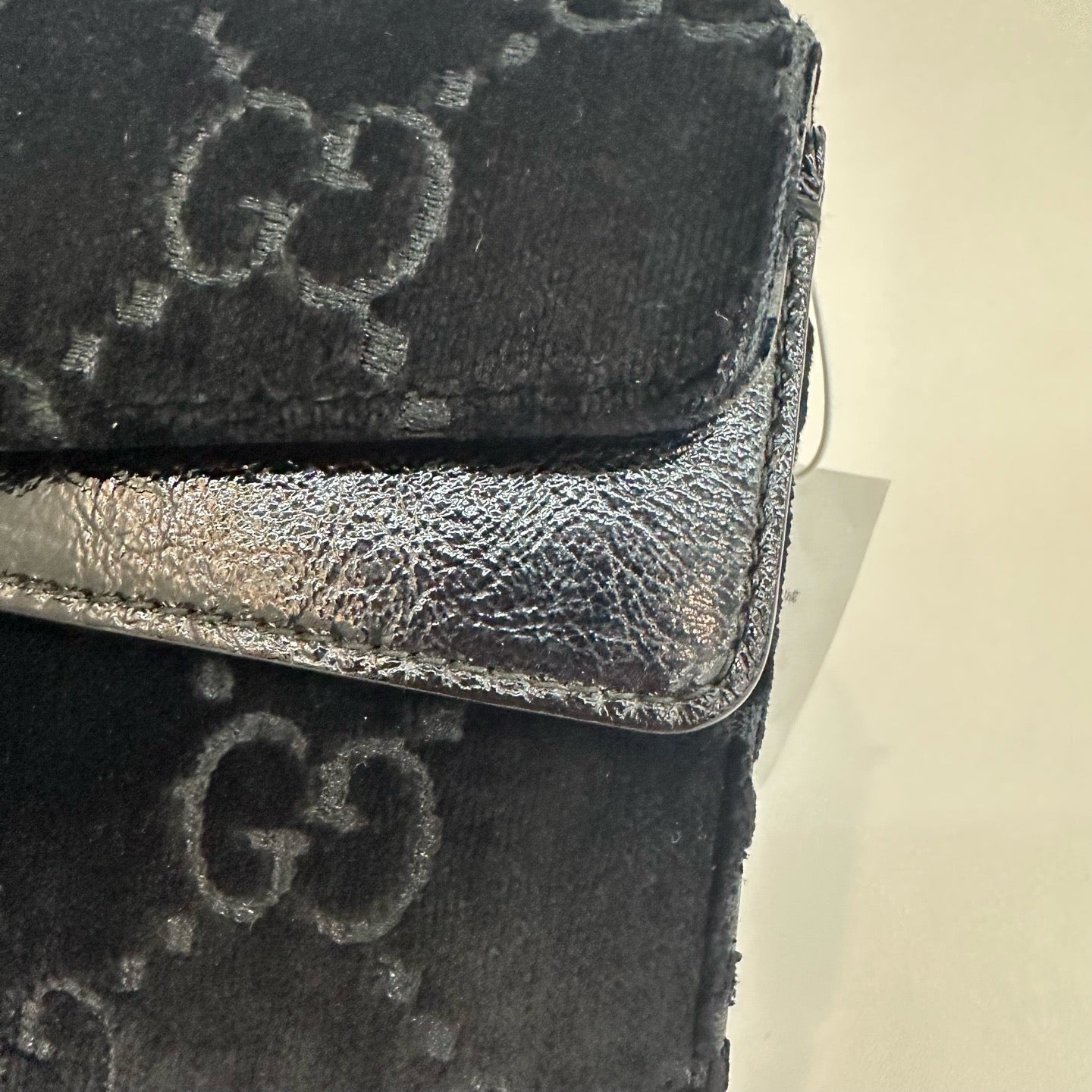 Gucci - Dionysus Chain Bag - Velvet and Patent leather - Black - (medium)